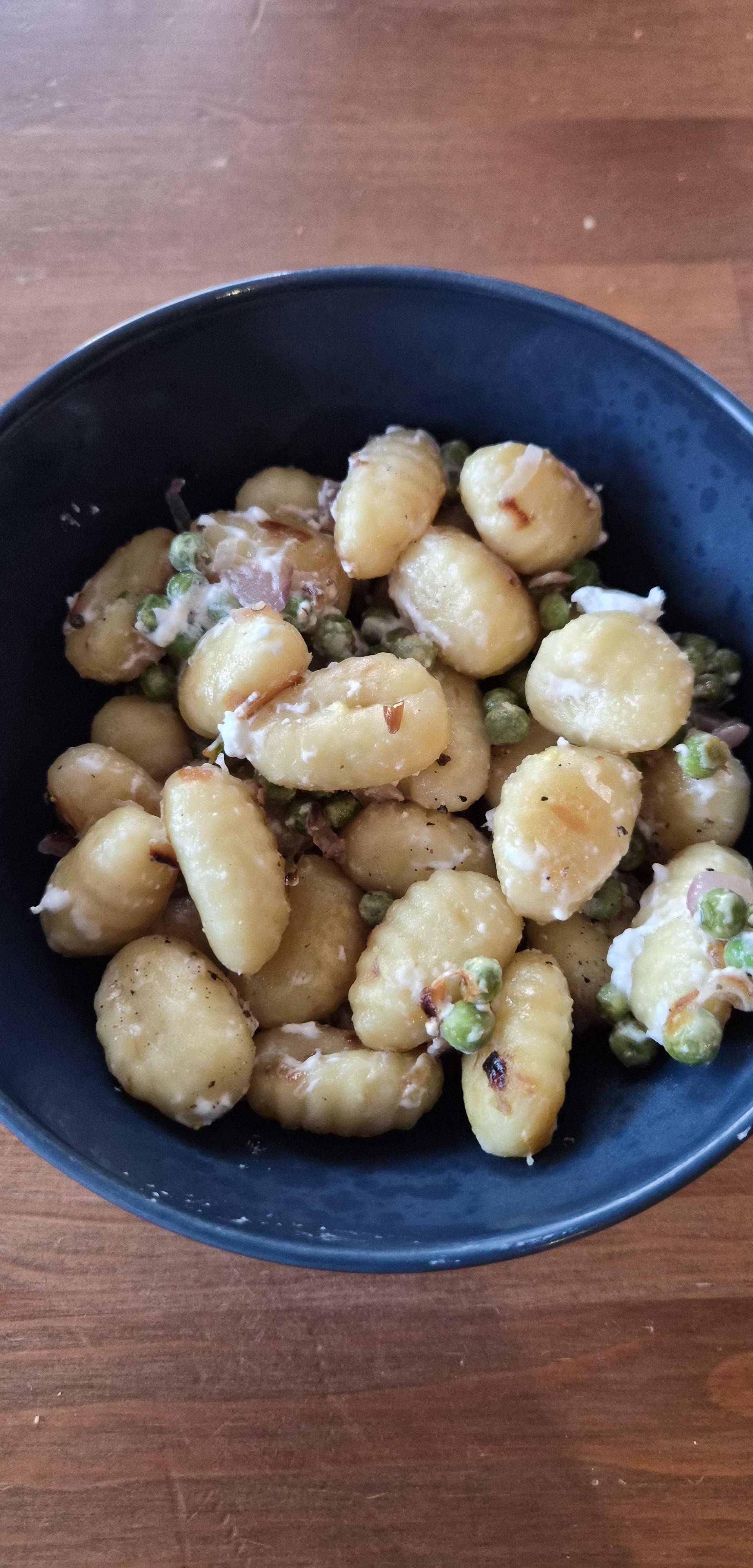 Gnocchis chèvre petit pois - Recette Cookeo | Moulinex