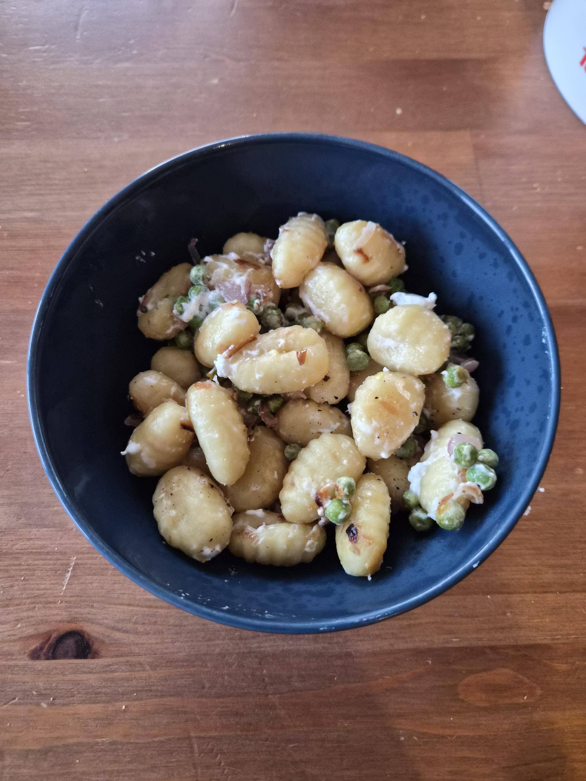 Gnocchis chèvre petit pois - Recette Cookeo | Moulinex