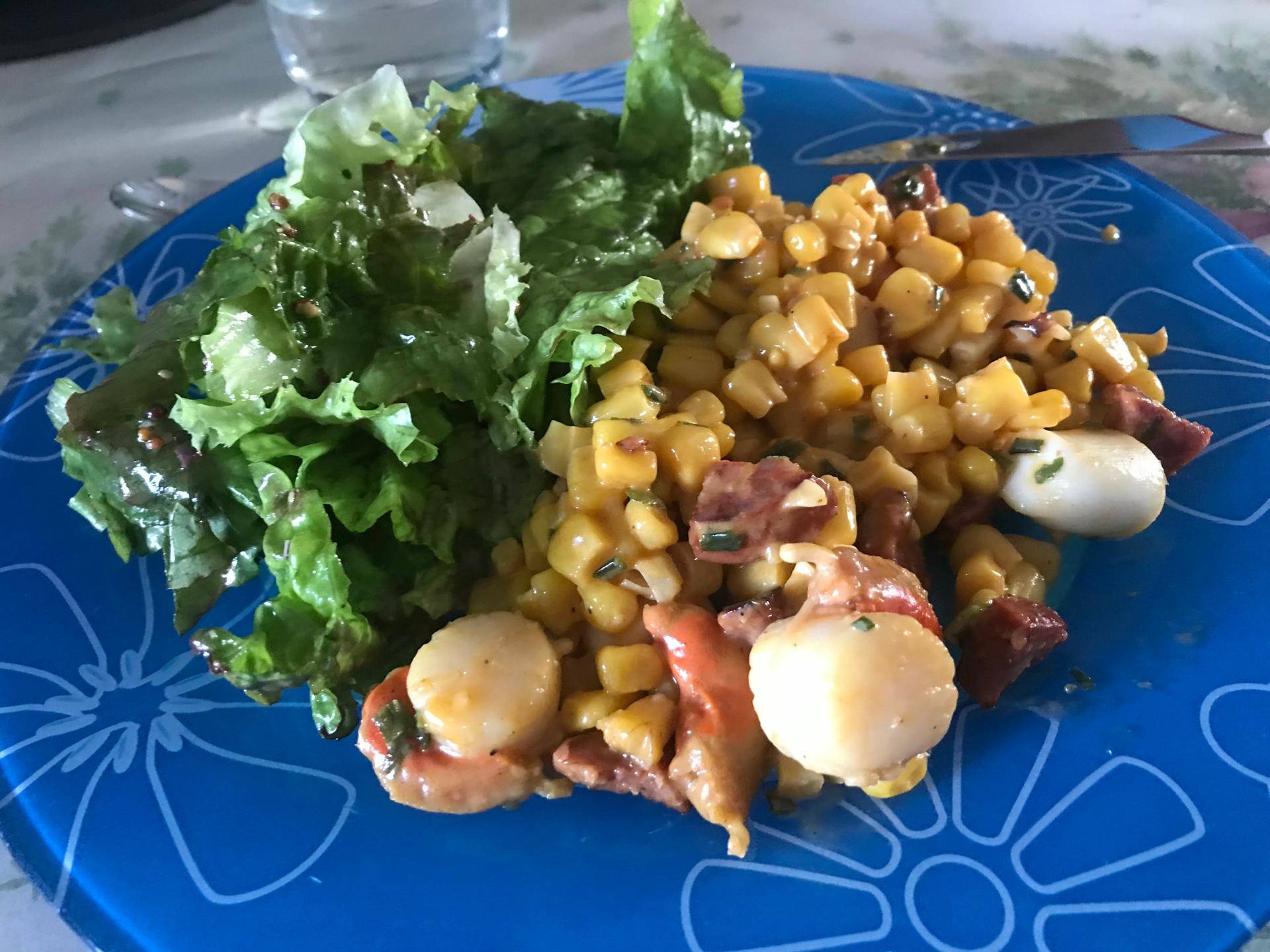 Noix de Saint Jacques au maïs - Recette Cookeo | Moulinex