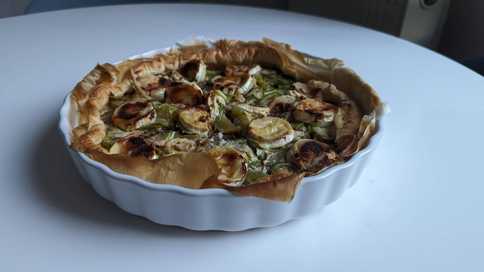 Tarte courgette chèvre oignons - Recette Cookeo | Moulinex