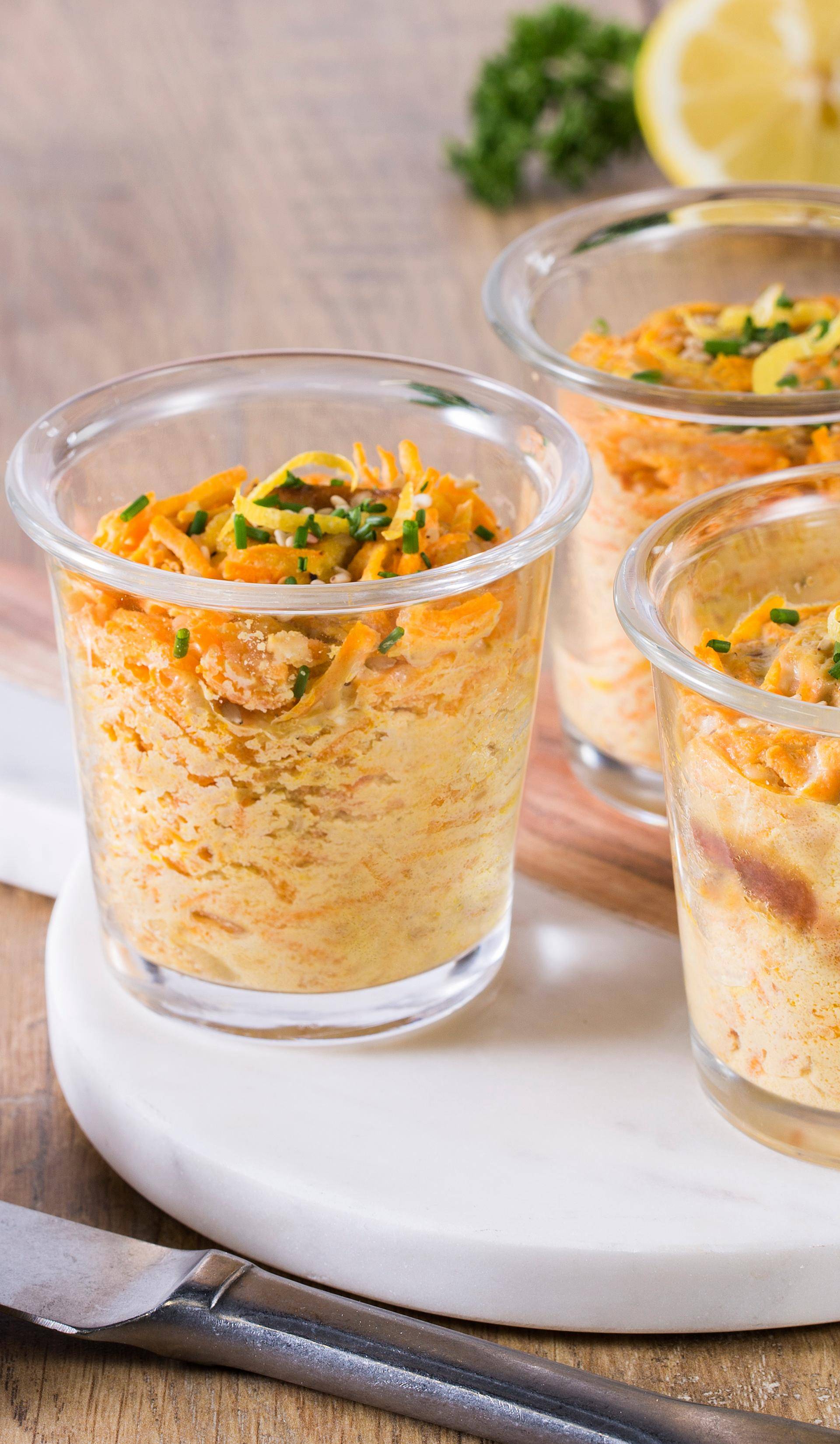 Wortel-cumine terrines - Recette Easy fry Silence XL / Essential XL | Moulinex