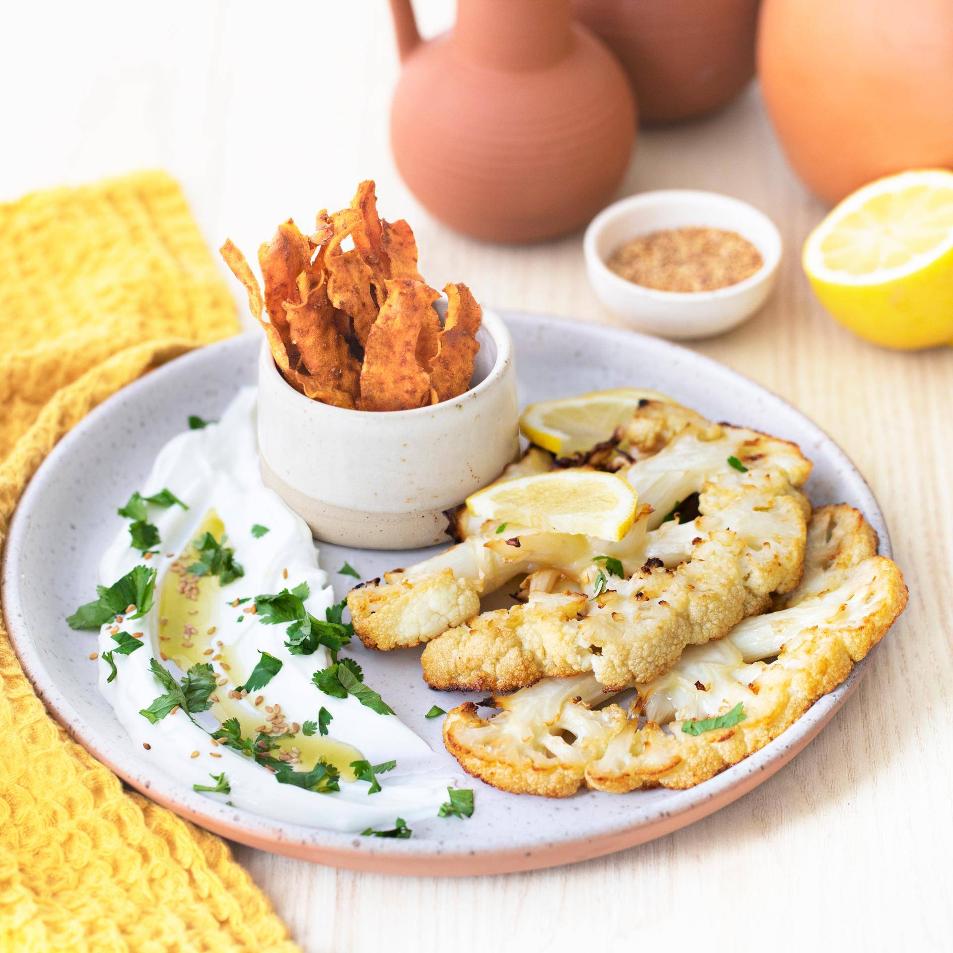 Steaks de chou-fleur et frites de carottes - Recette Dual EasyFry&Grill | Moulinex