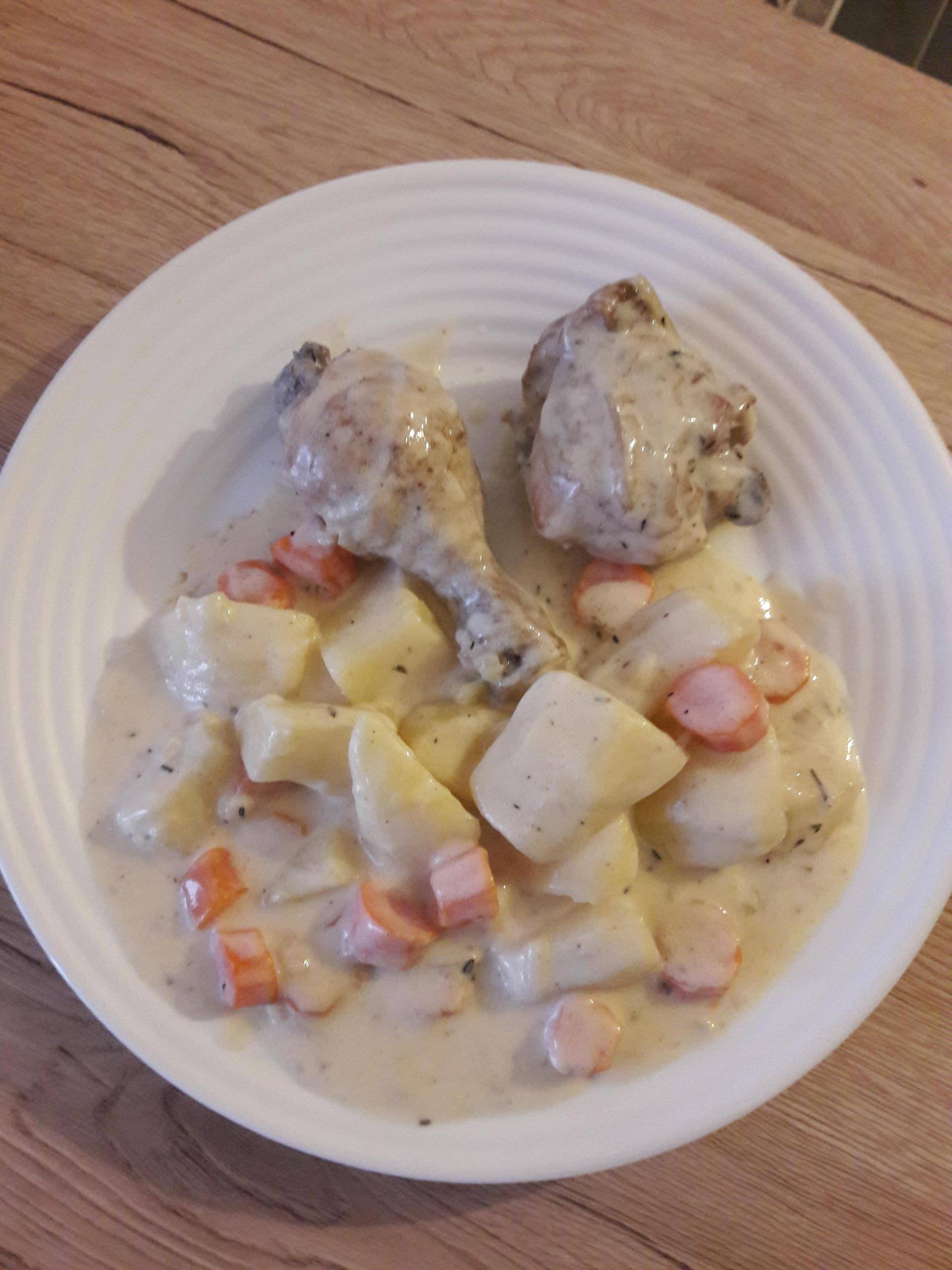 Poulet façon blanquette - Recette Cookeo | Moulinex