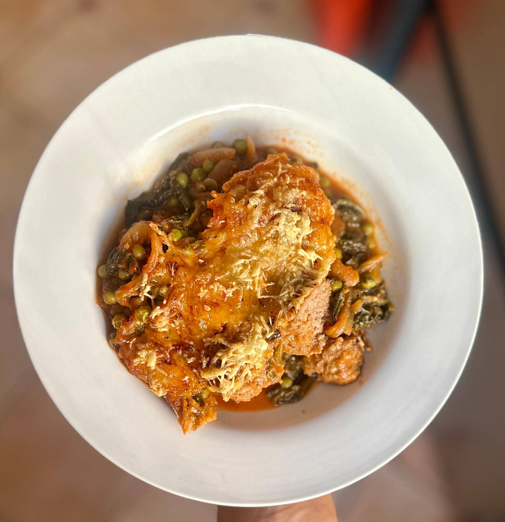 Gratin de boulettes de bœuf aux légumes verts - Recette Cookeo V3 | Moulinex