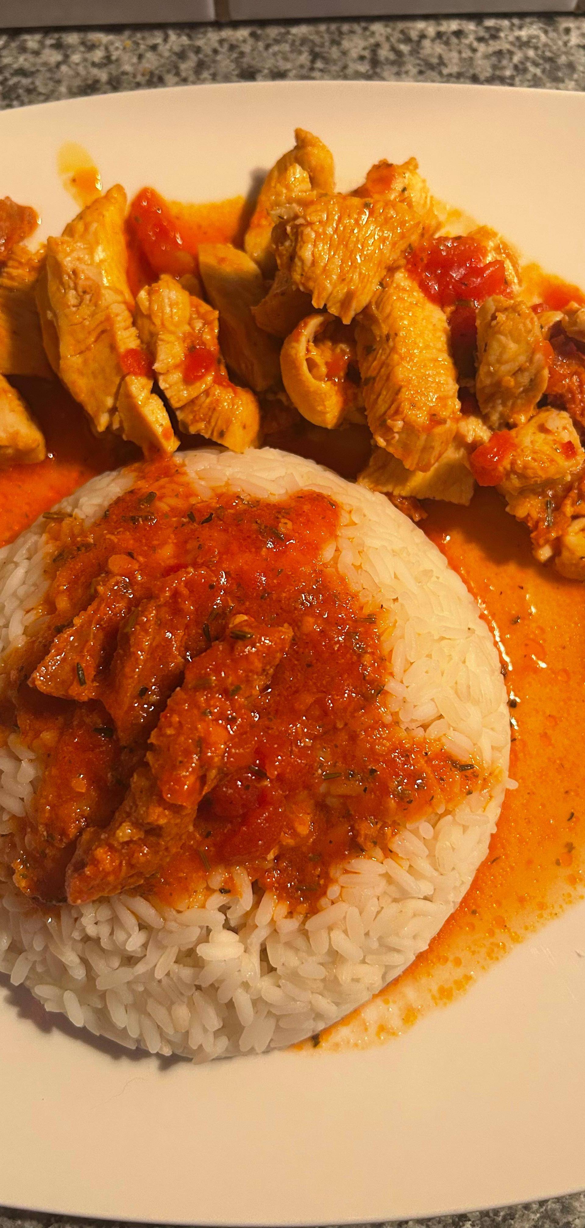 Poulet tomates champignons et chorizo - Recette Cookeo | Moulinex