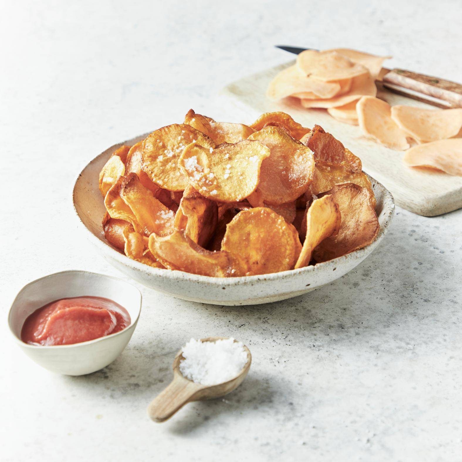 Chips de patate douce - Recette Friteuses | Moulinex