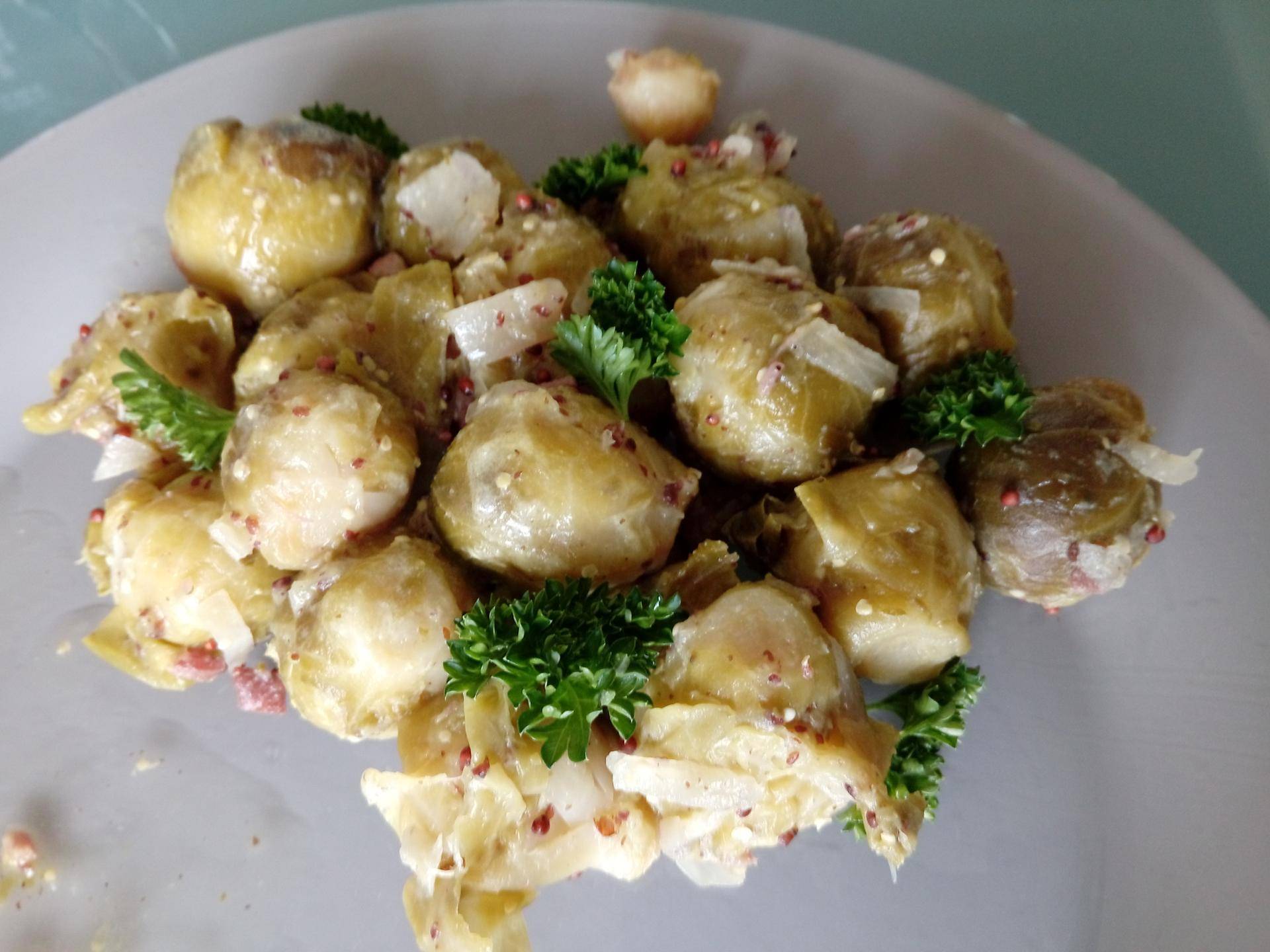 Choux Bruxelles à la moutarde à l'ancienne - Recette Companion Connect | Moulinex