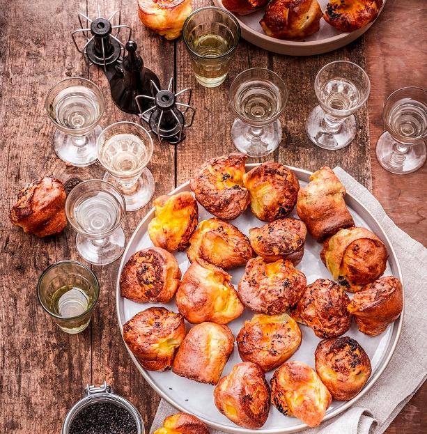 Yorkshire pudding à la mimolette et au sésame - Recette Companion | Moulinex