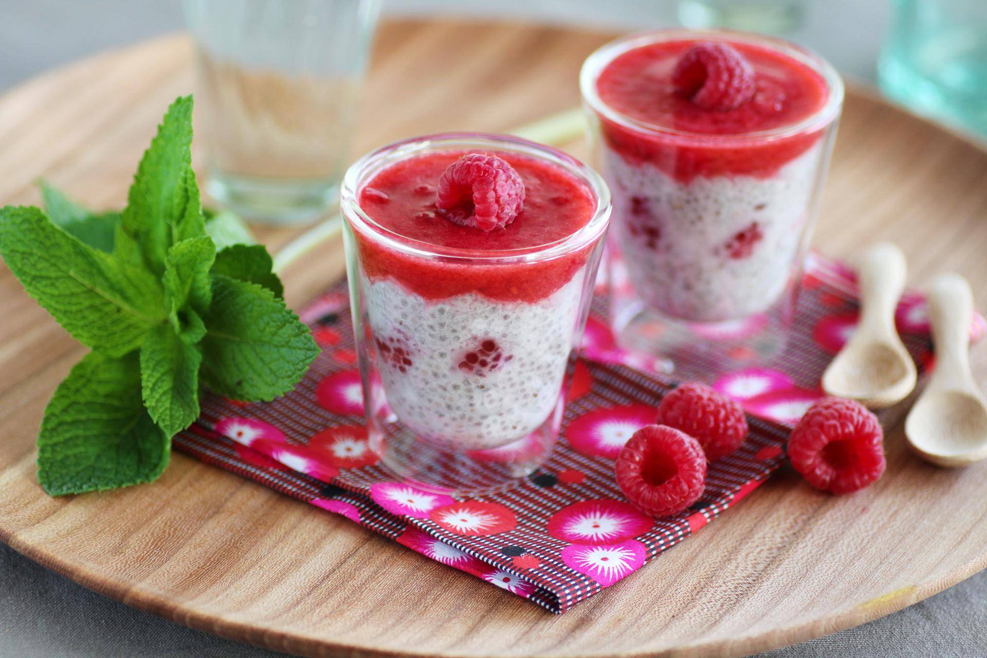 Pudding de chia à la framboise - Recette Companion Connect | Moulinex
