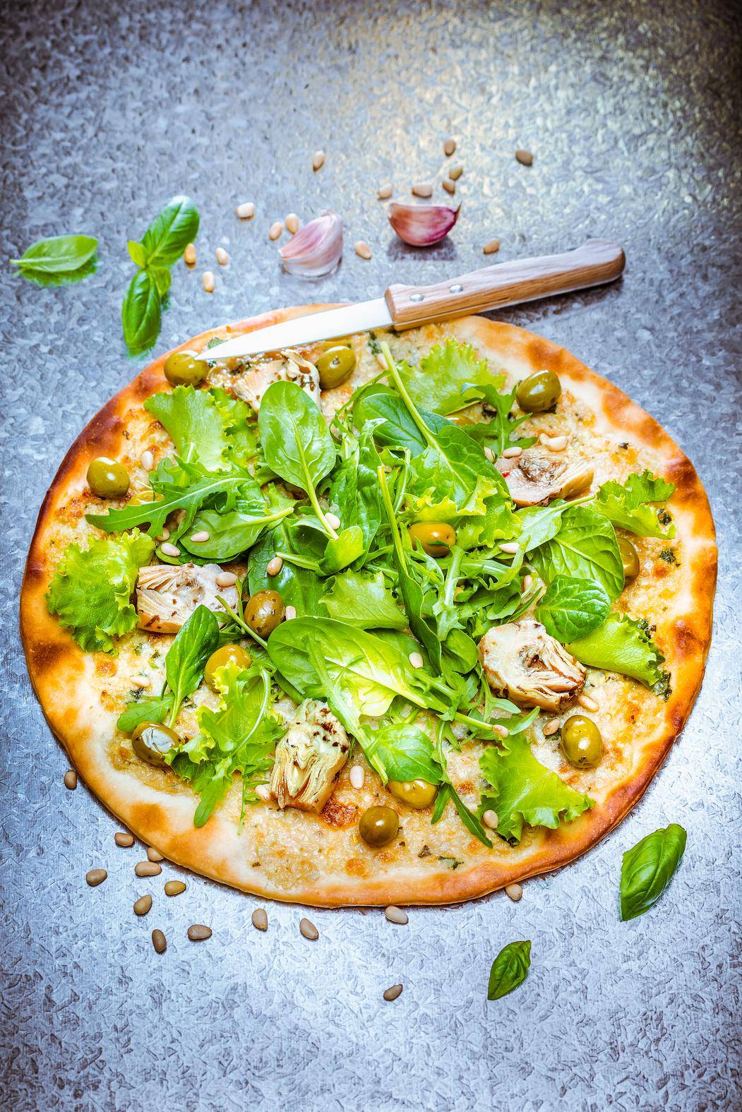 Vegetarische pizza - Recette Kitchen Machines Touch/Touch + | Moulinex