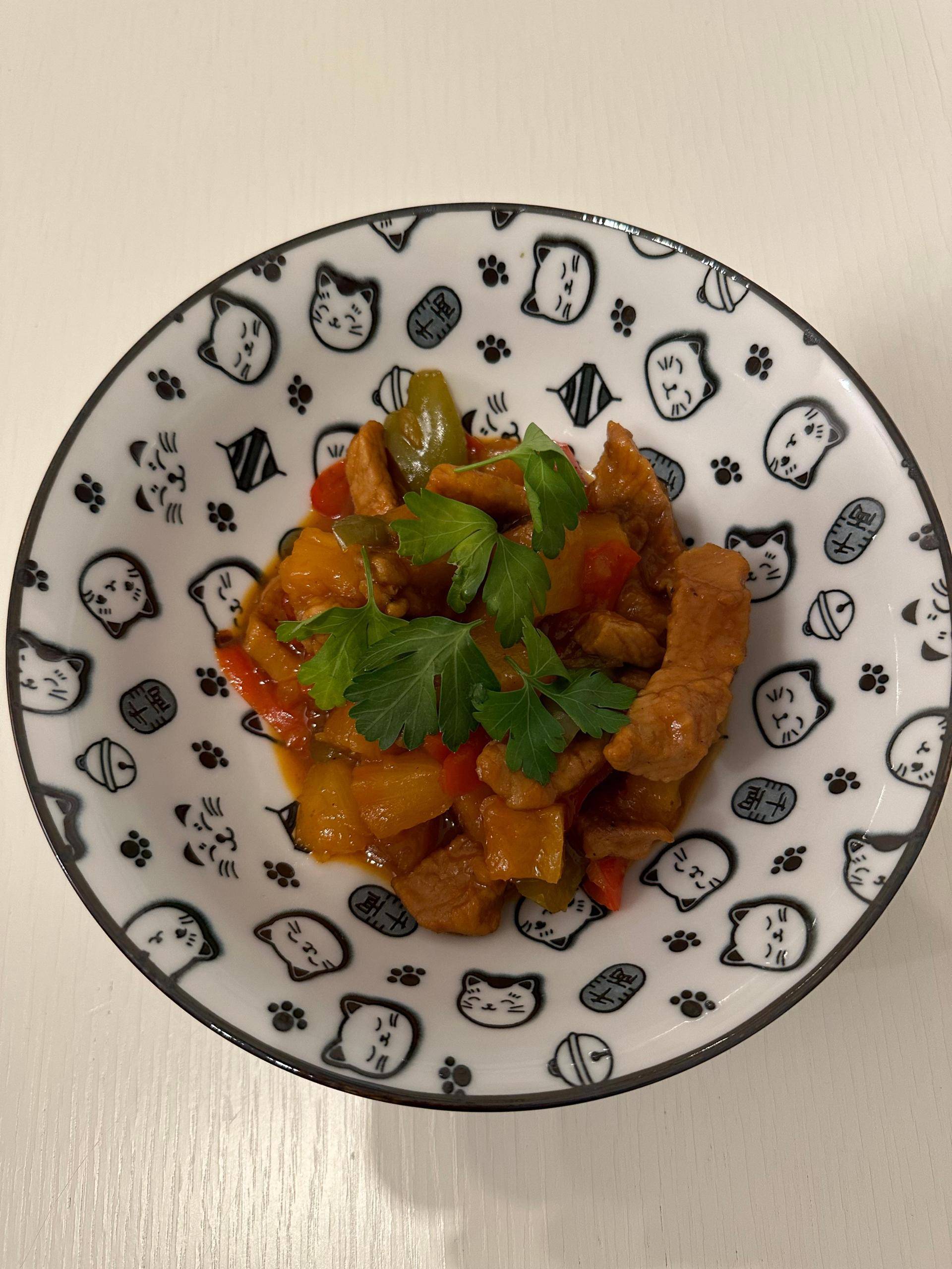 Porc à l´ananas, sauce aigre-douce - Recette Companion Connect XL | Moulinex