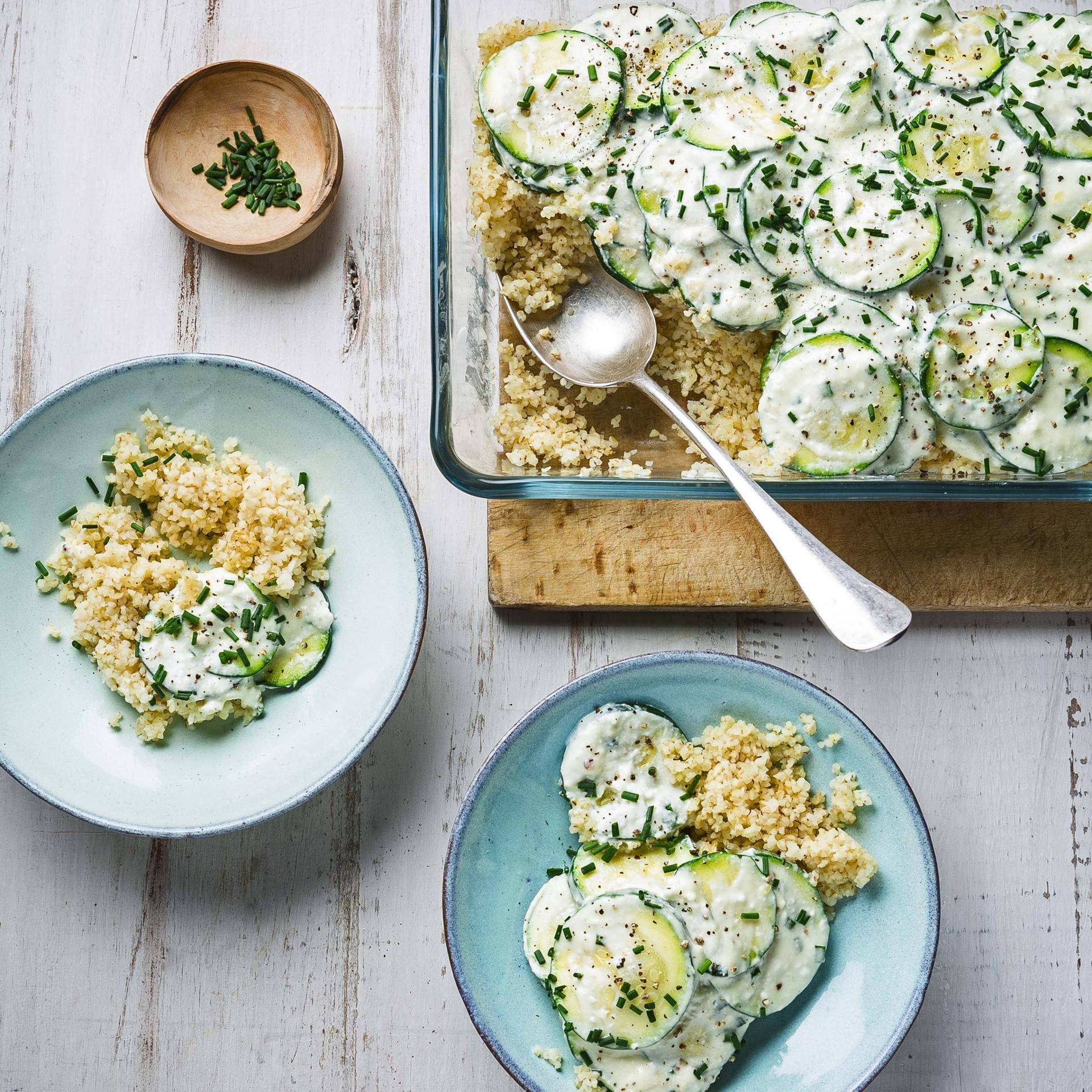 Boulgour aux courgettes et au chèvre - Recette Cuiseur vapeur | Moulinex