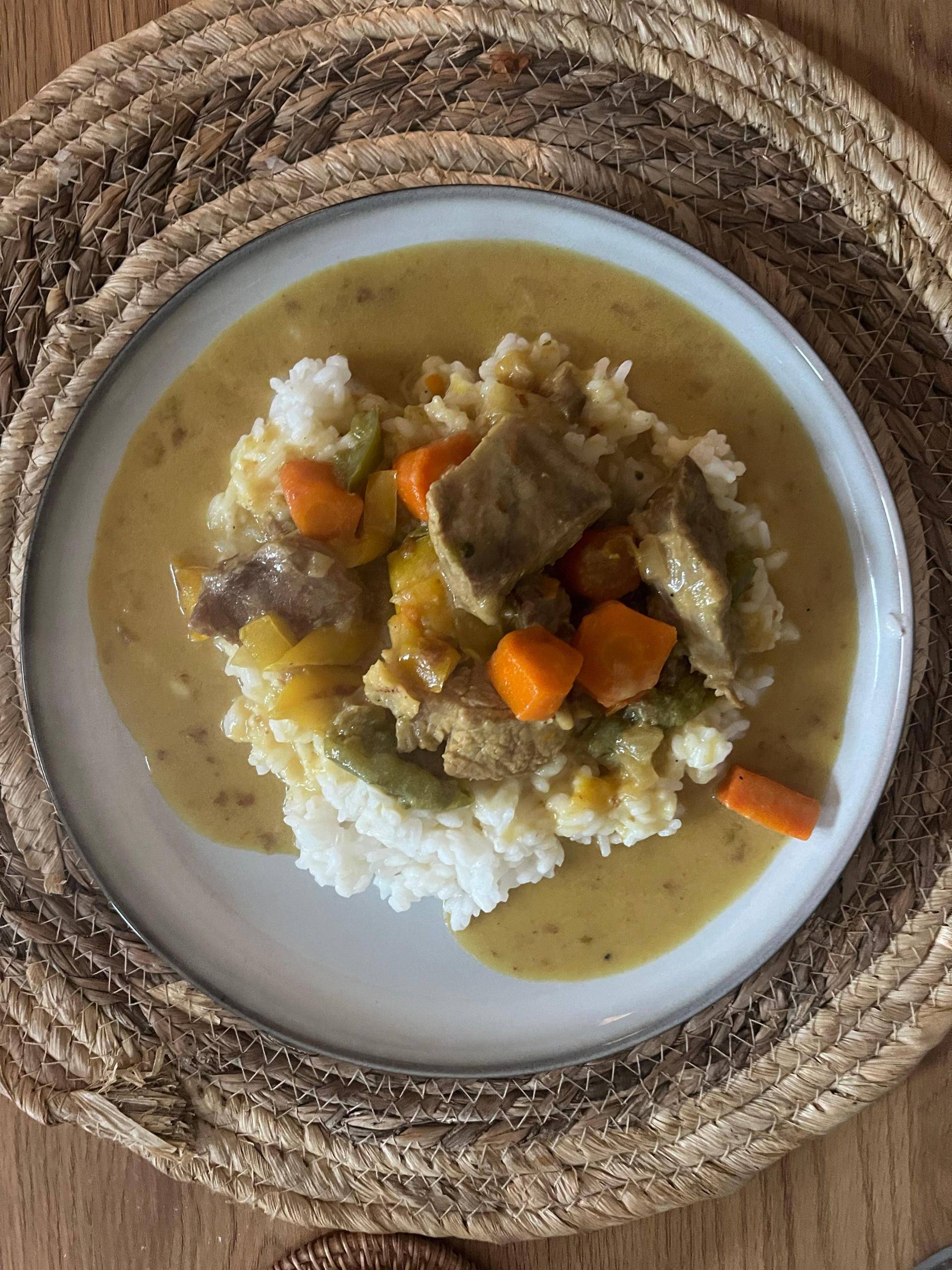 Blanquette de veau lait de coco curry - Recette Cookeo | Moulinex
