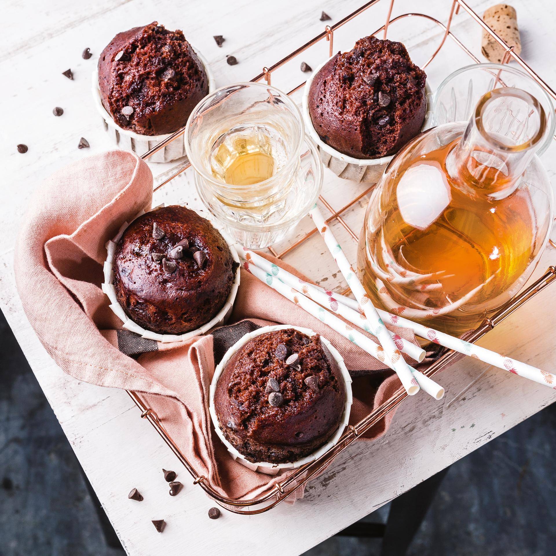 Muffins tout chocolat - Recette Cuiseur vapeur | Moulinex