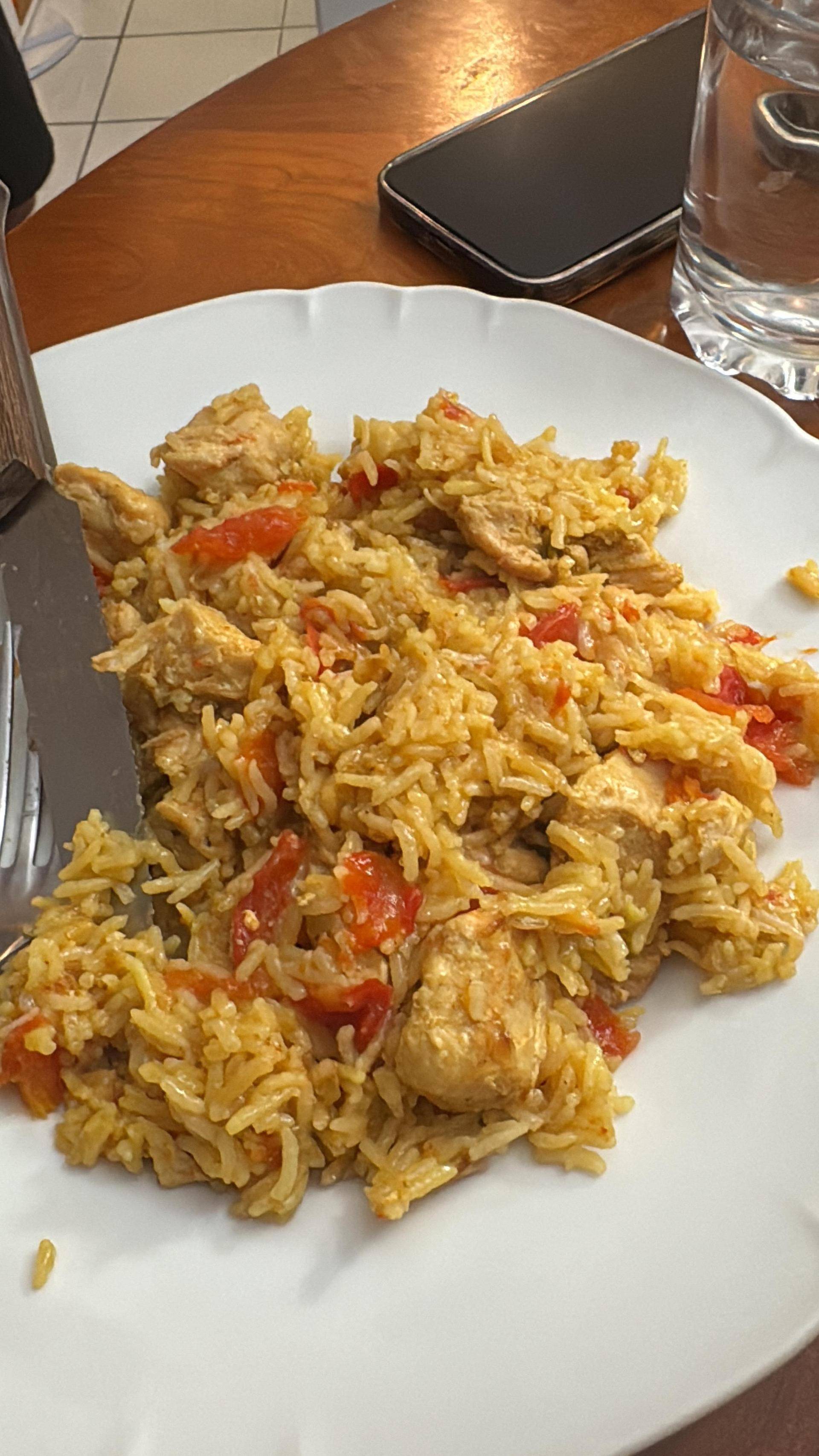 One pot poulet riz curry tomate - Recette Cookeo | Moulinex