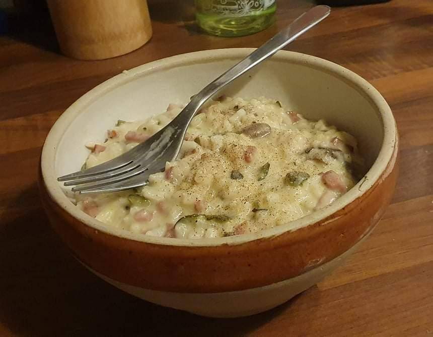 Risotto Lardons Courgette - Recette Cookeo V3 | Moulinex