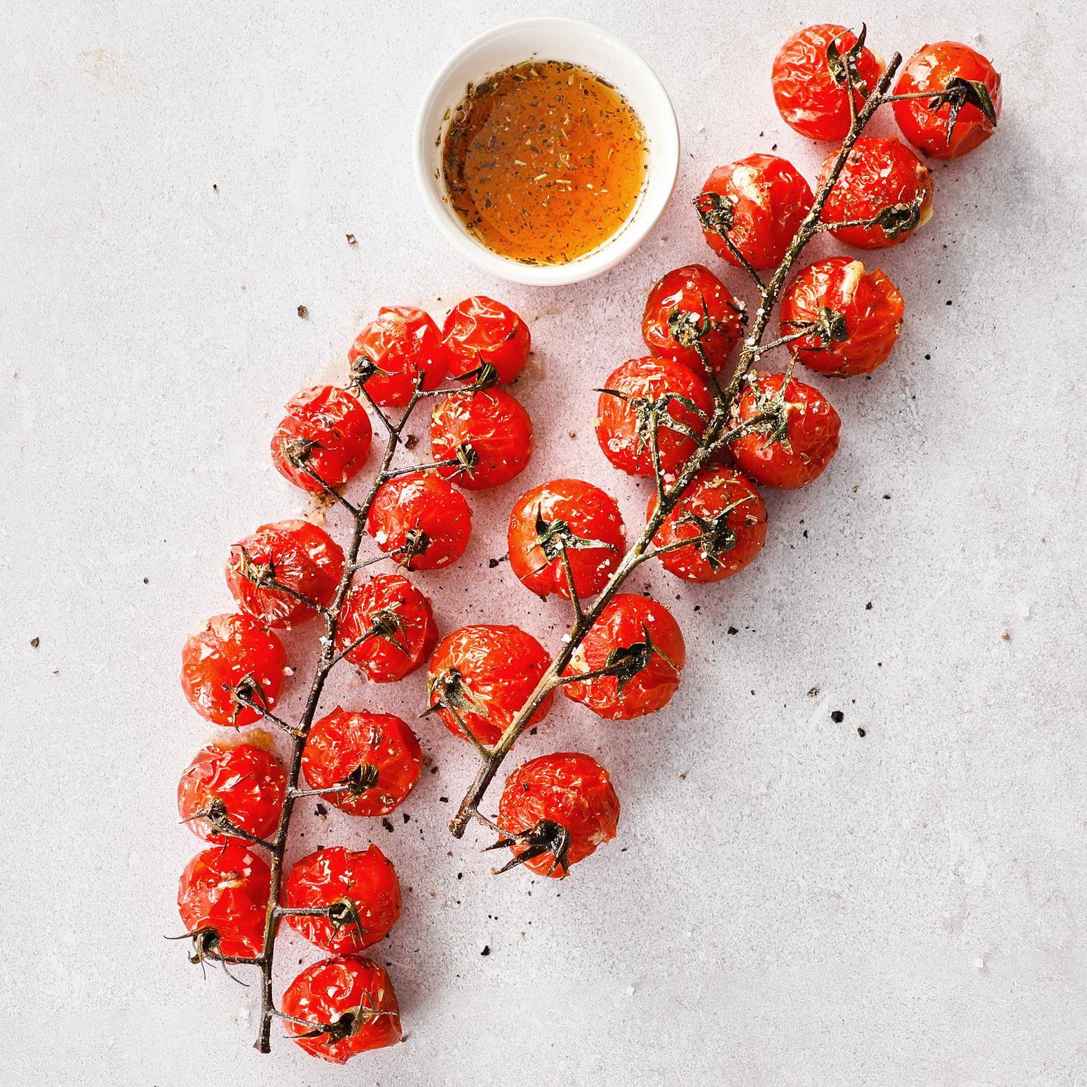 Tomates cerises rôties - Recette Easy Fry Compact | Moulinex