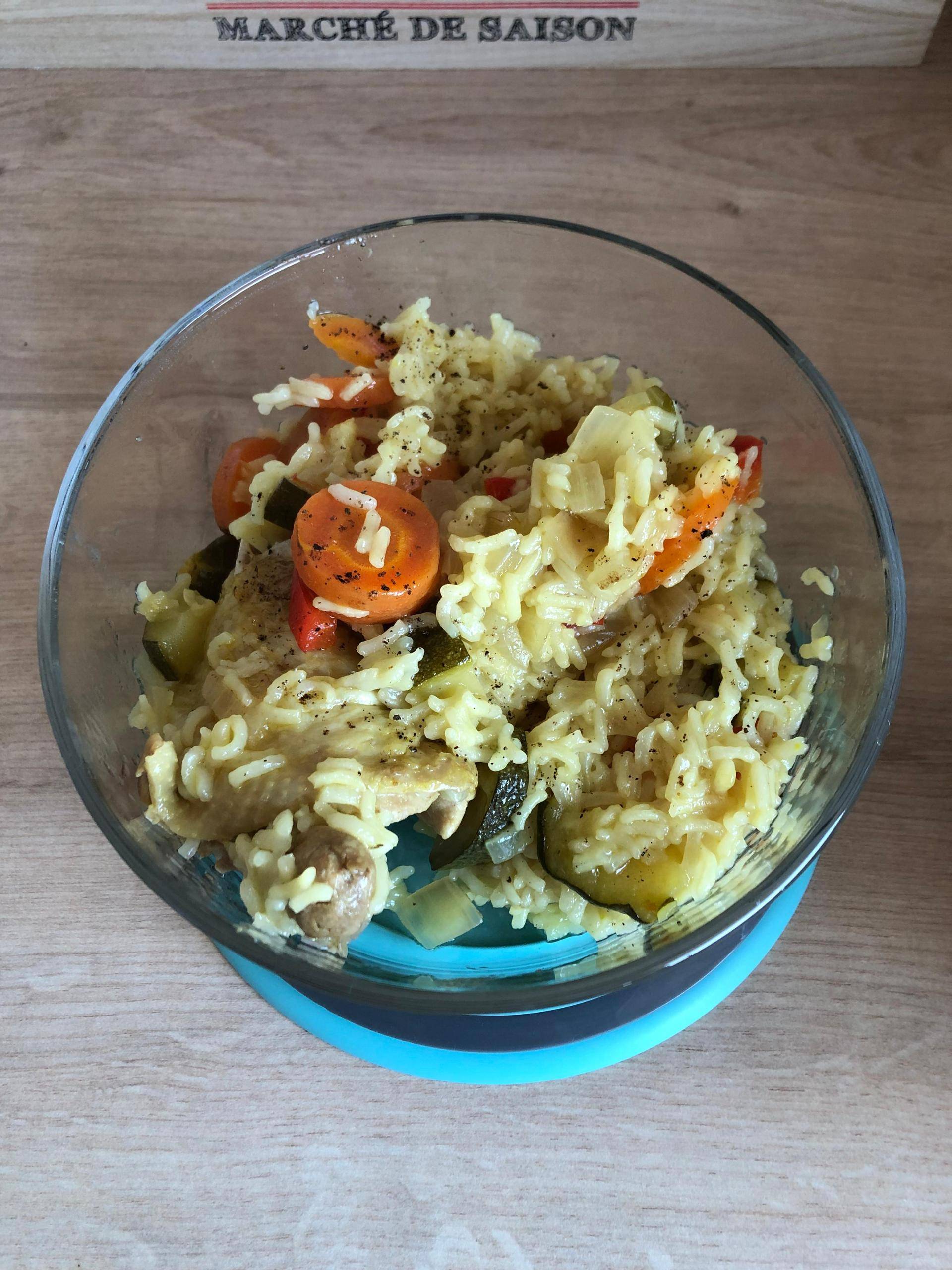 Cuisses de poulet, légumes, riz - Recette Cookeo | Moulinex