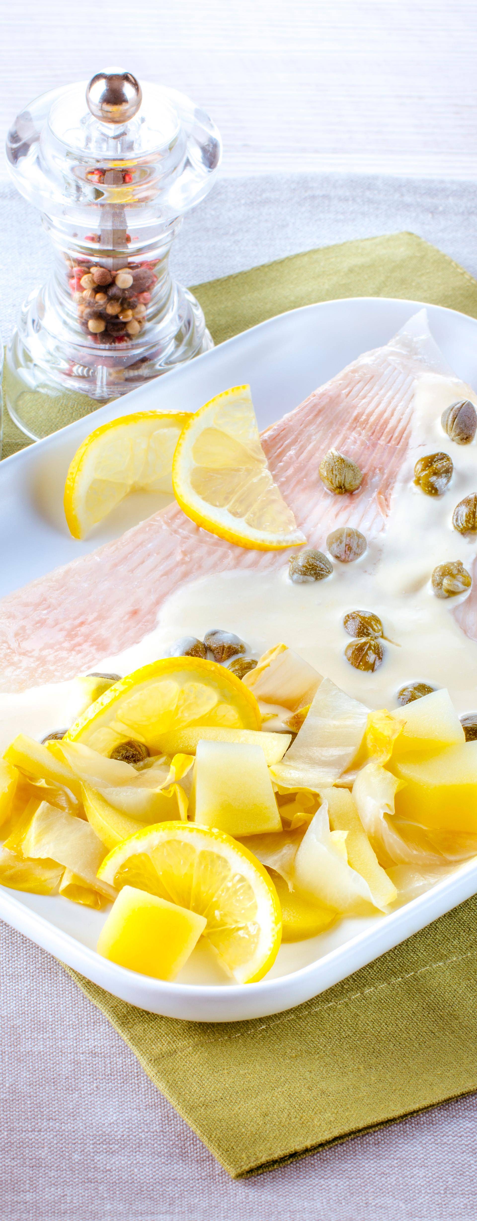 Salade de raie tiède, lentilles, carottes, fenouil et vinaigrette à l’aneth - Recette Companion Connect | Moulinex