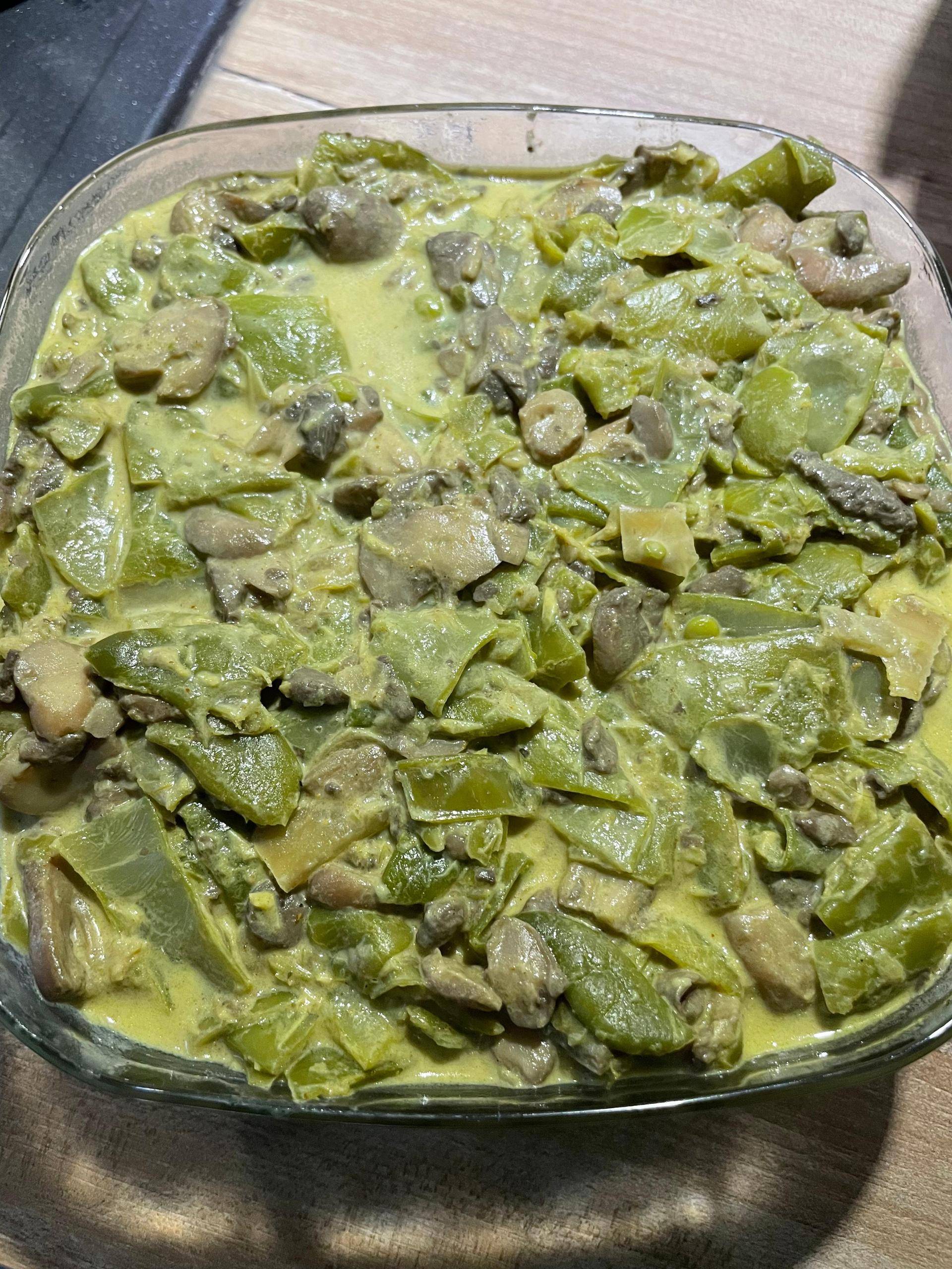 Haricots plats et champignons surgelés - Recette Cookeo V3 | Moulinex