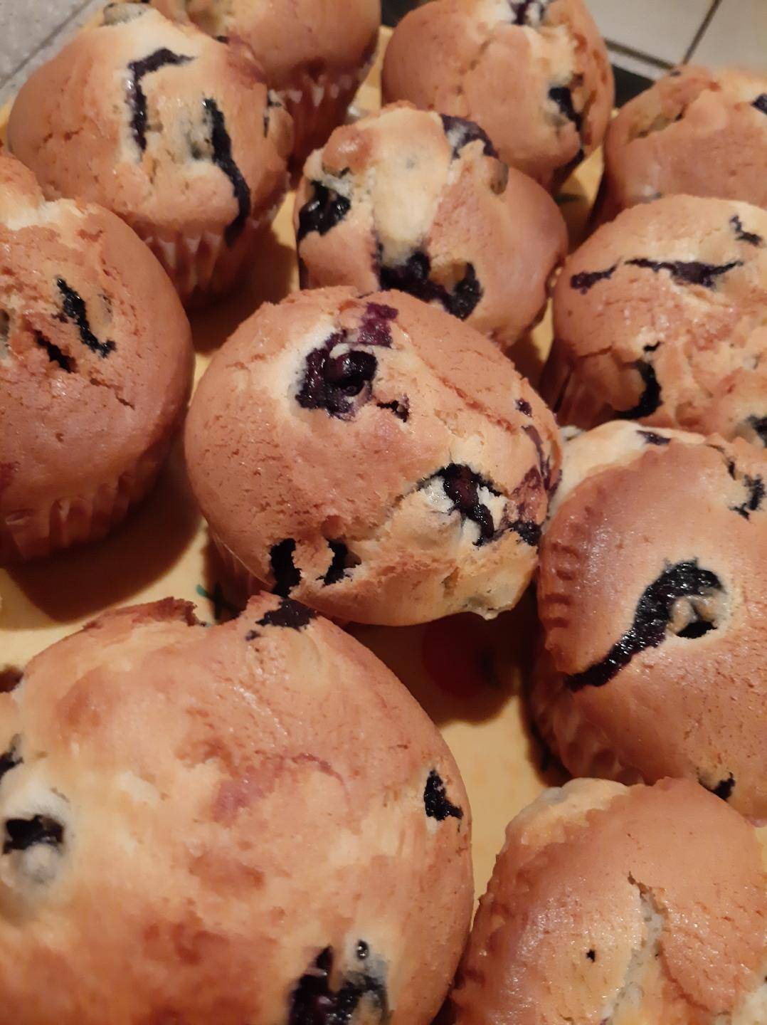 Muffins au myrtilles New-yorkais - Recette Companion XL | Moulinex