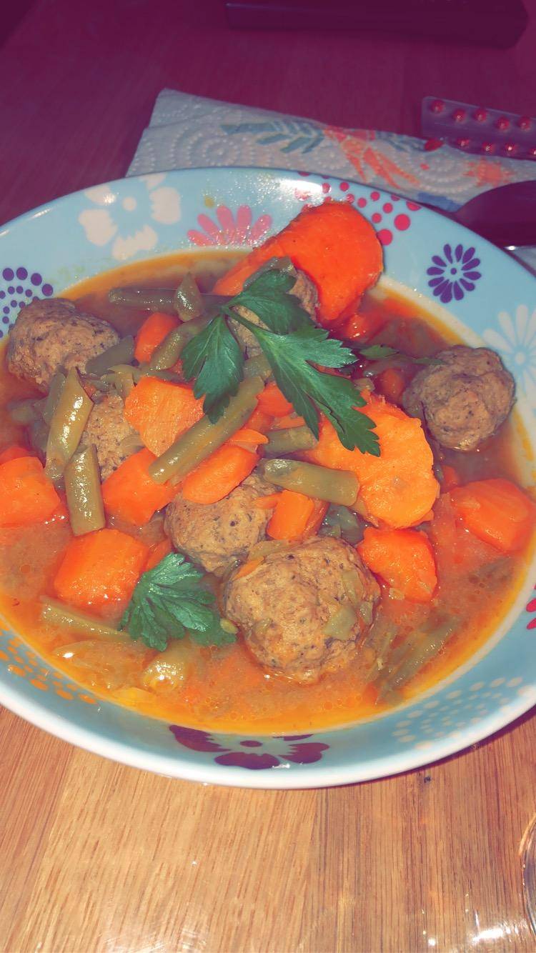 Légume et boulettes de viande hachée version Lika - Recette Companion Connect | Moulinex