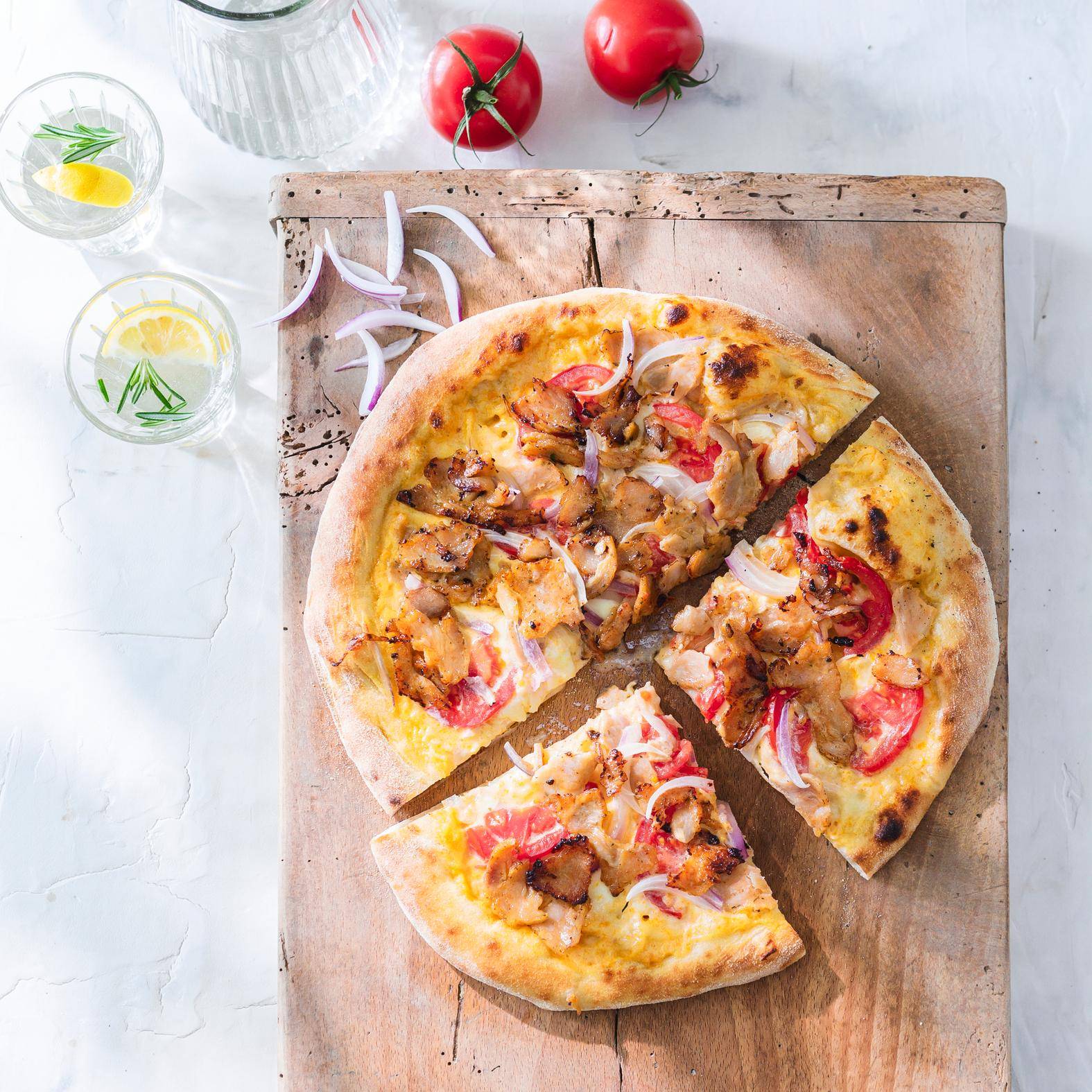 Pizza kebab - Recette Easy Fry XL Surface | Moulinex
