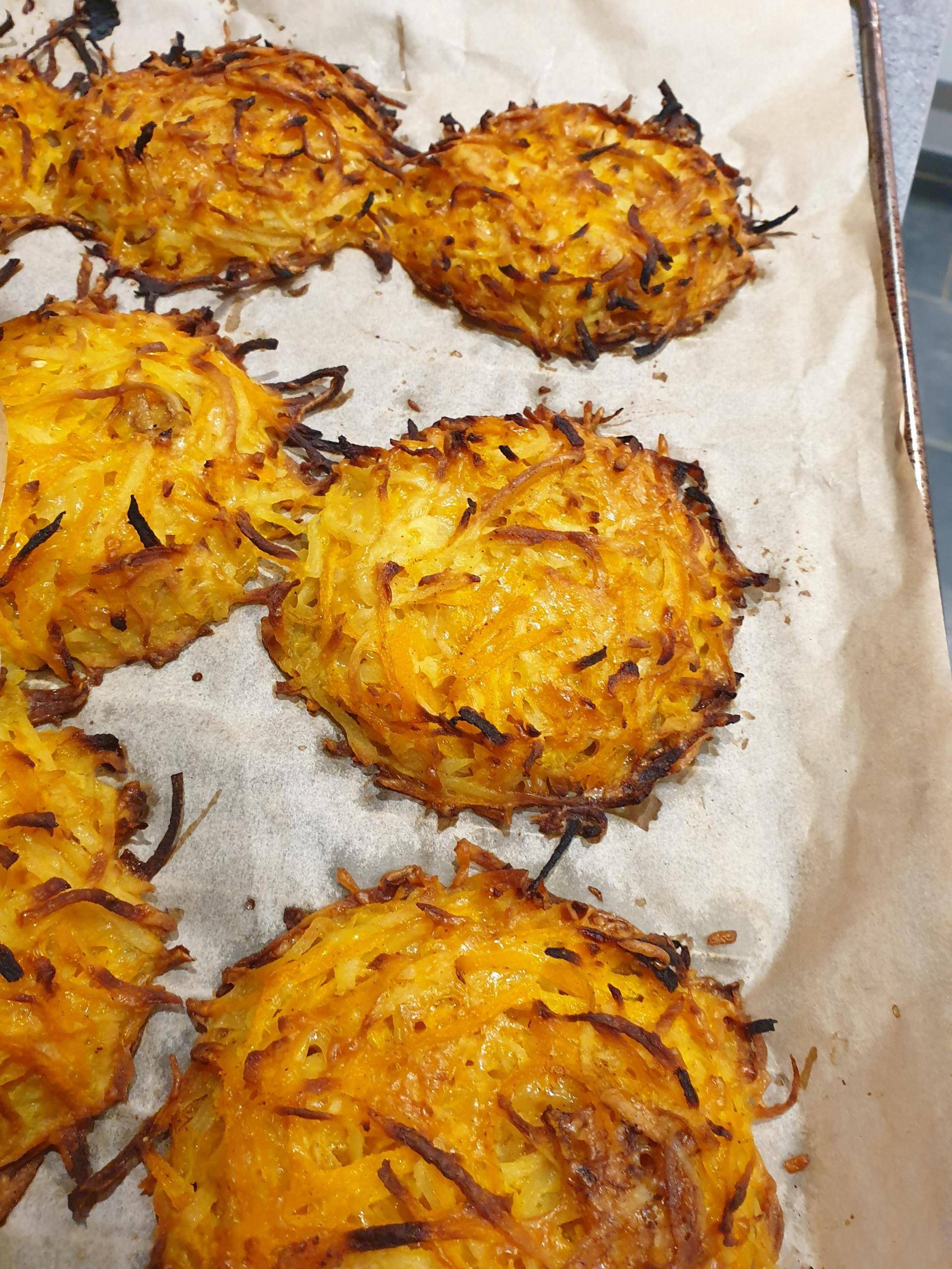 Röstis de butternut et pomme de terre - Recette Companion XL | Moulinex
