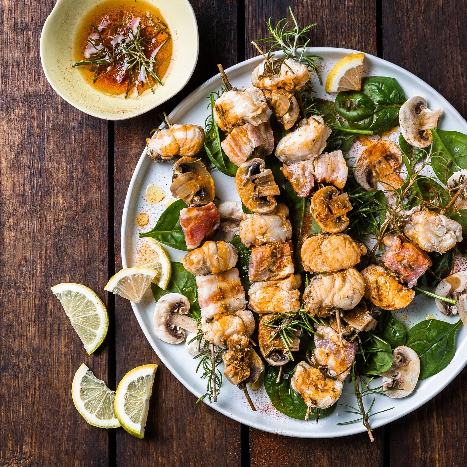 Brochettes de lotte au romarin - Recette EASY FRY GRILL & STEAM 3 in 1 | Moulinex