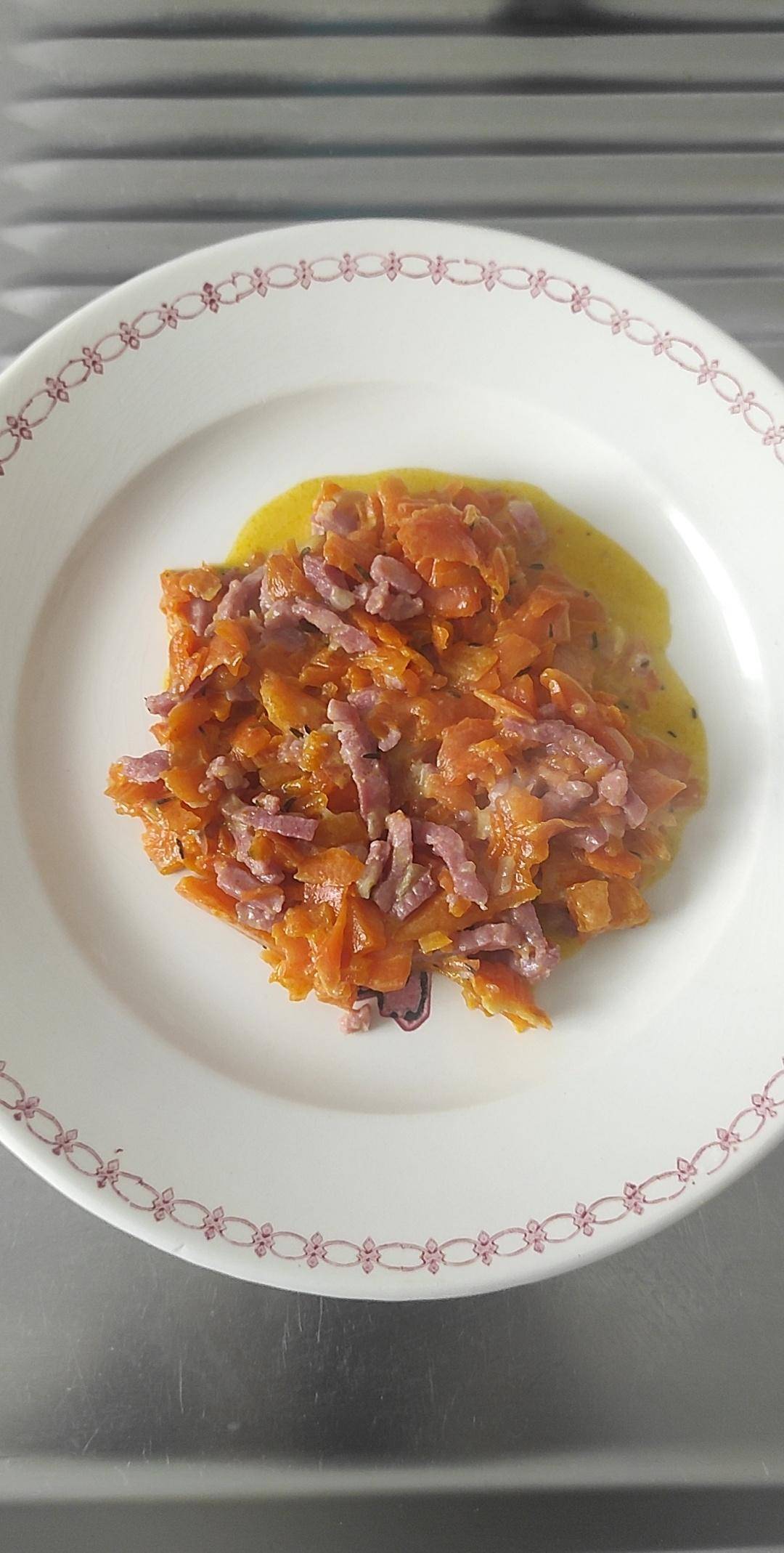 Tagliatelles de carottes à la carbonara - Recette Cookeo | Moulinex