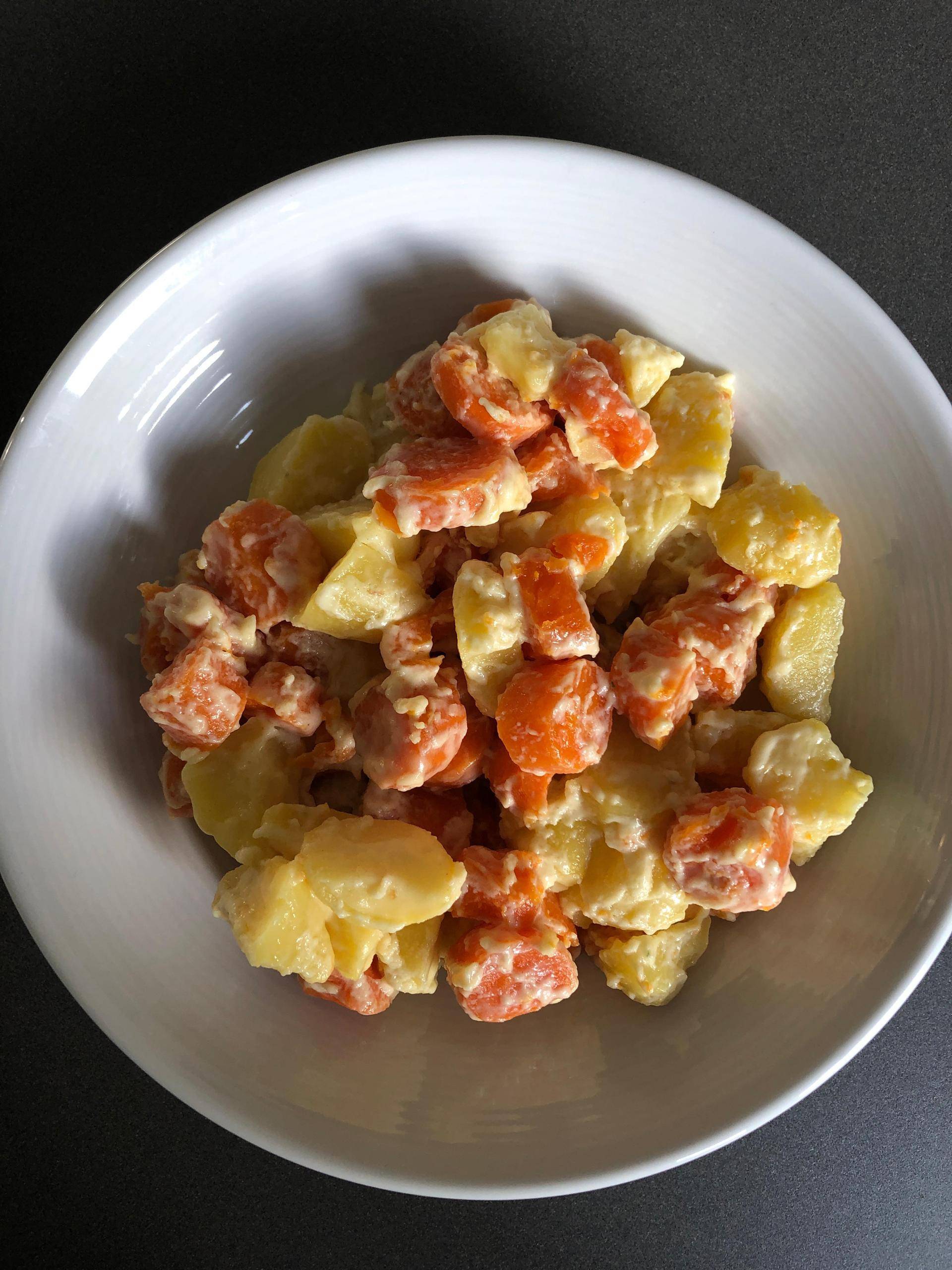 Carottes et pommes de terre à la crème. - Recette Cookeo V3 | Moulinex