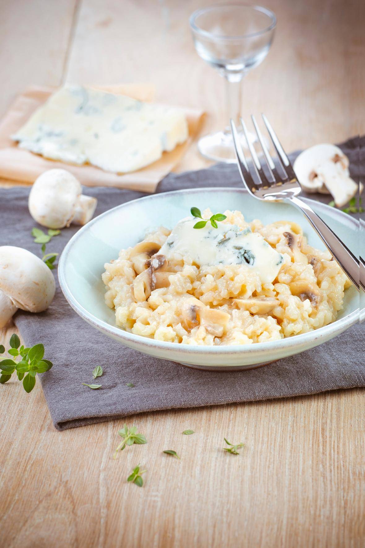 Risotto au gorgonzola et champignons - Recette undefined | Moulinex