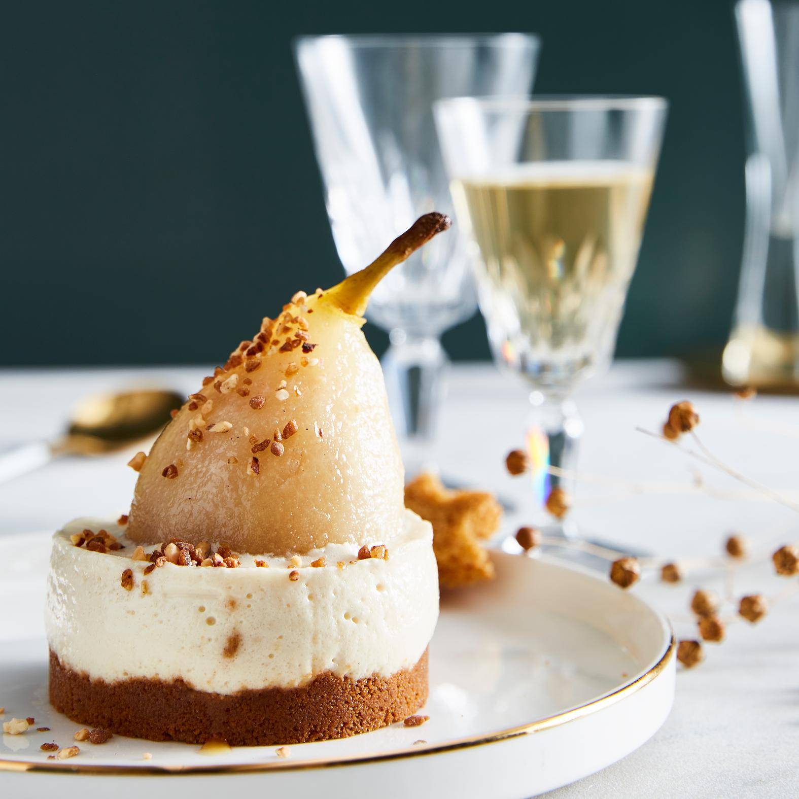 Bavarois à la poire et tofu soyeux - Recette Perfectmix Cook | Moulinex