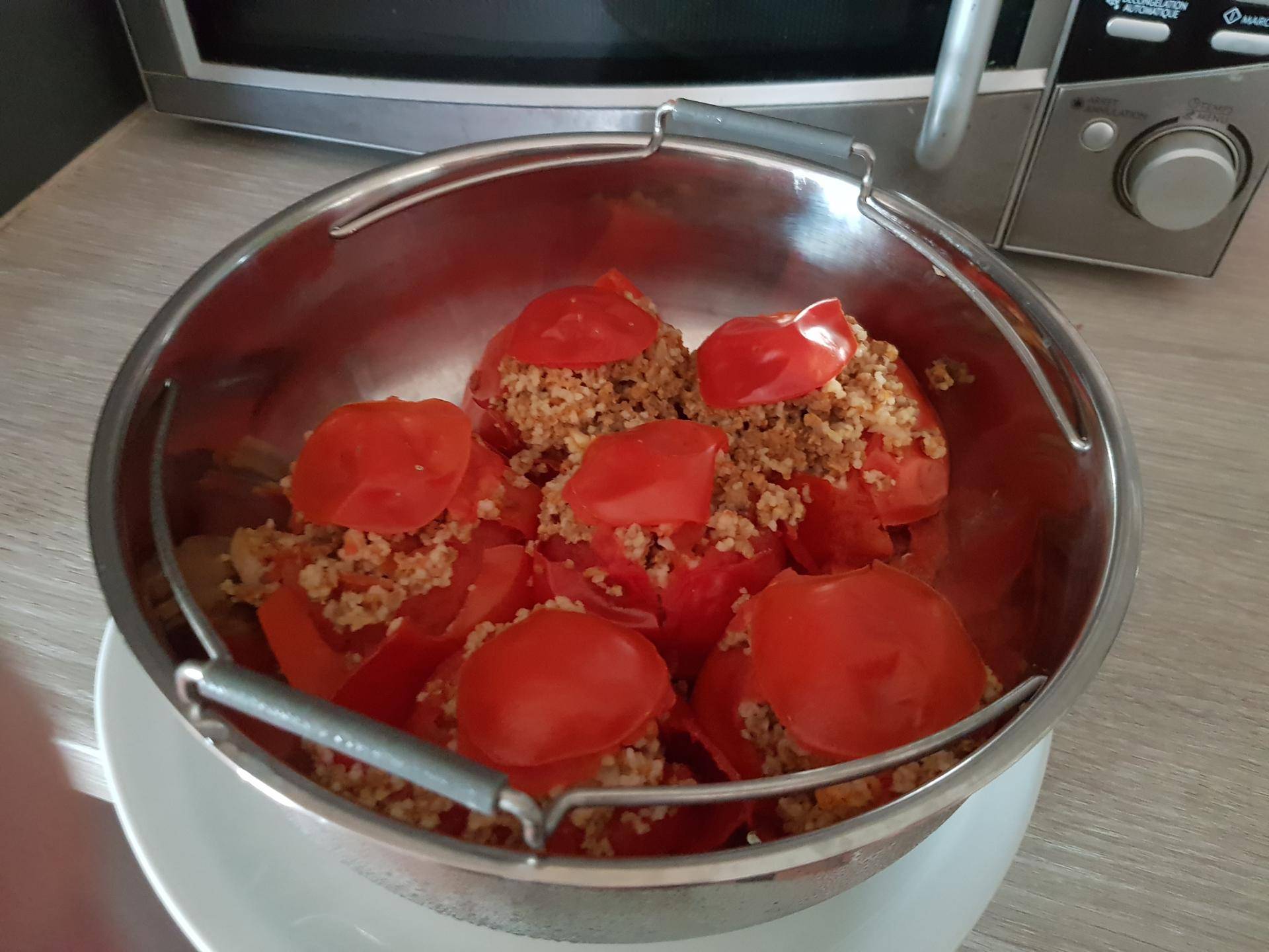 Tomate farci et semoule de couscous - Recette Cookeo | Moulinex