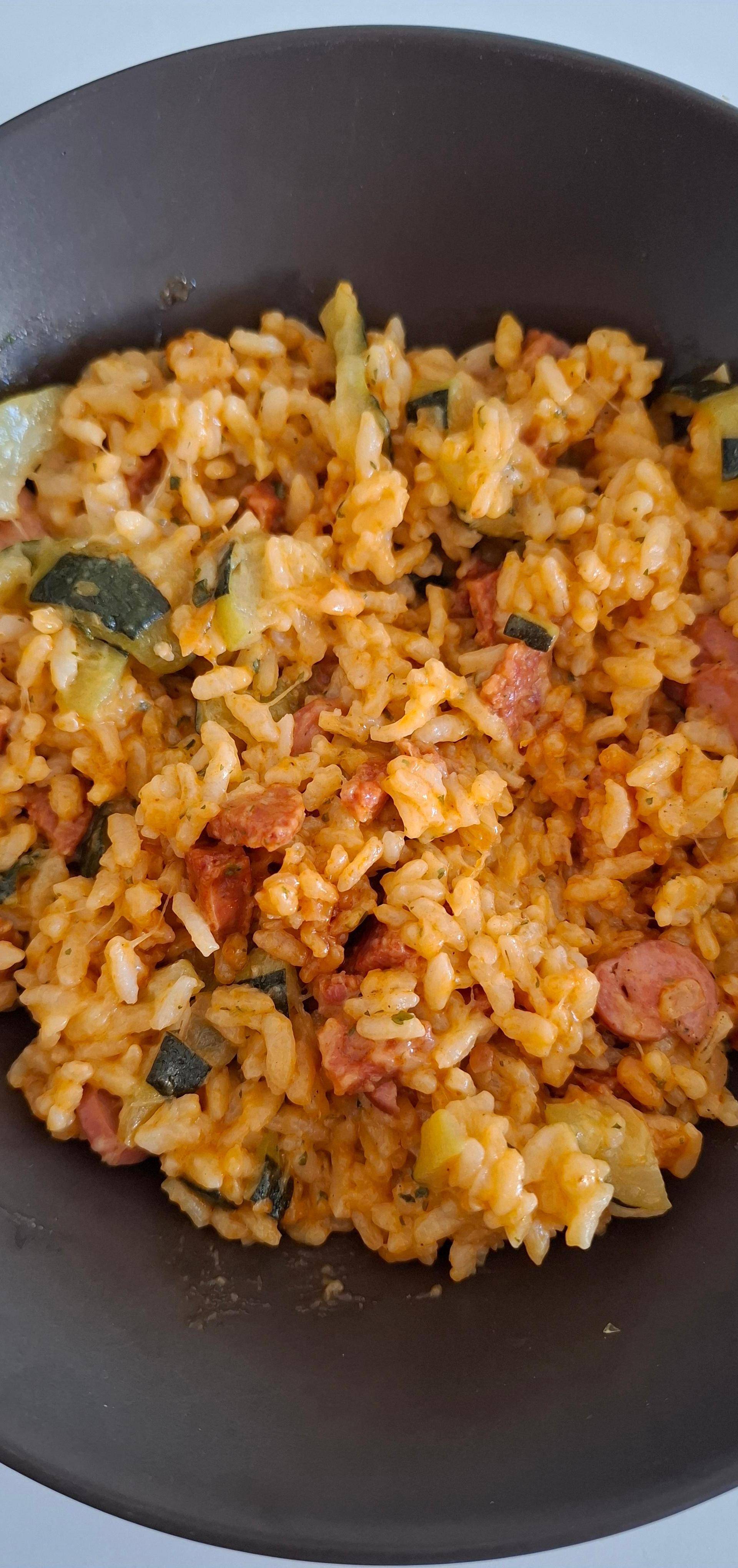 Risotto courgette et chorizo - Recette Cookeo | Moulinex