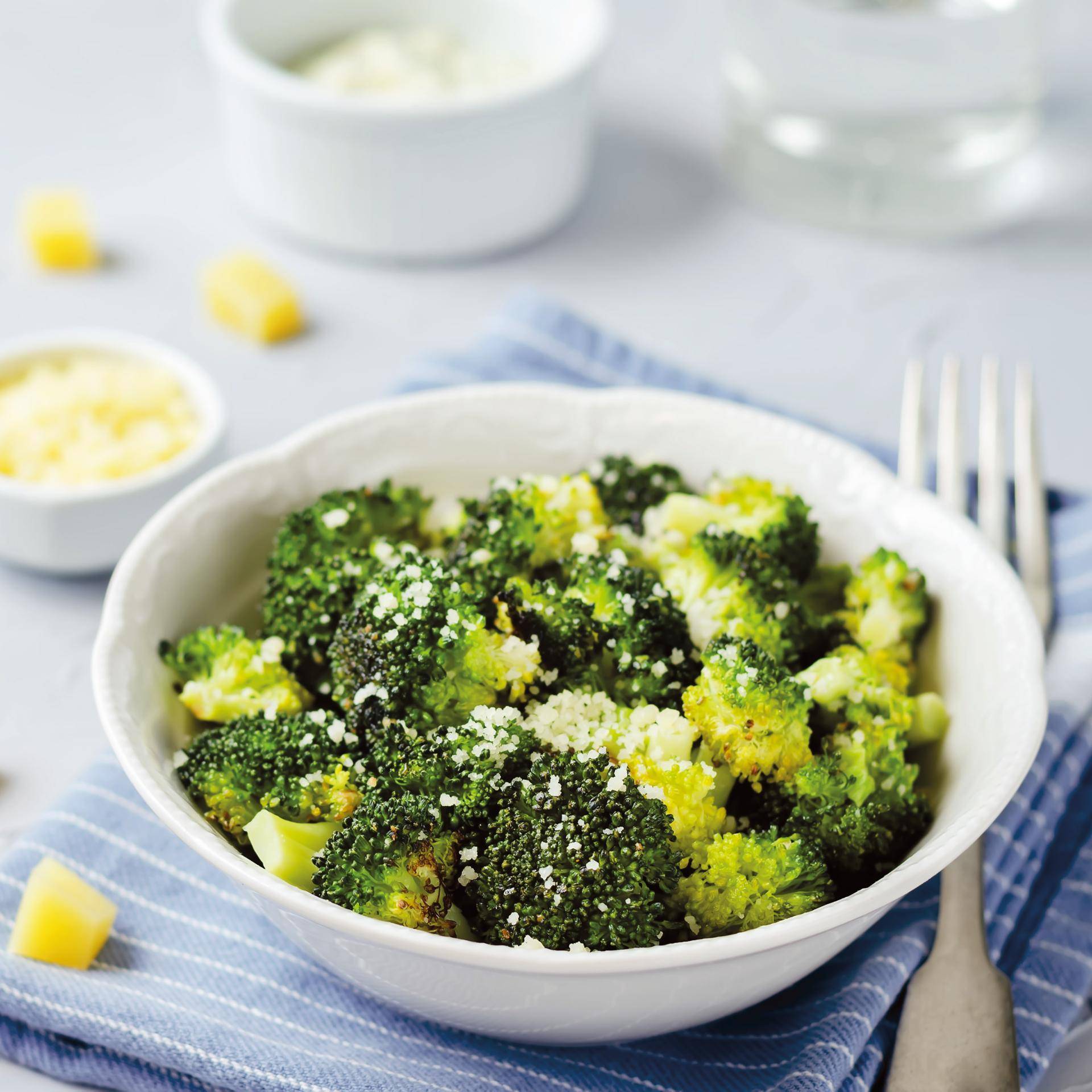 Brocolis au parmesan - Recette Dual EasyFry&Grill | Moulinex