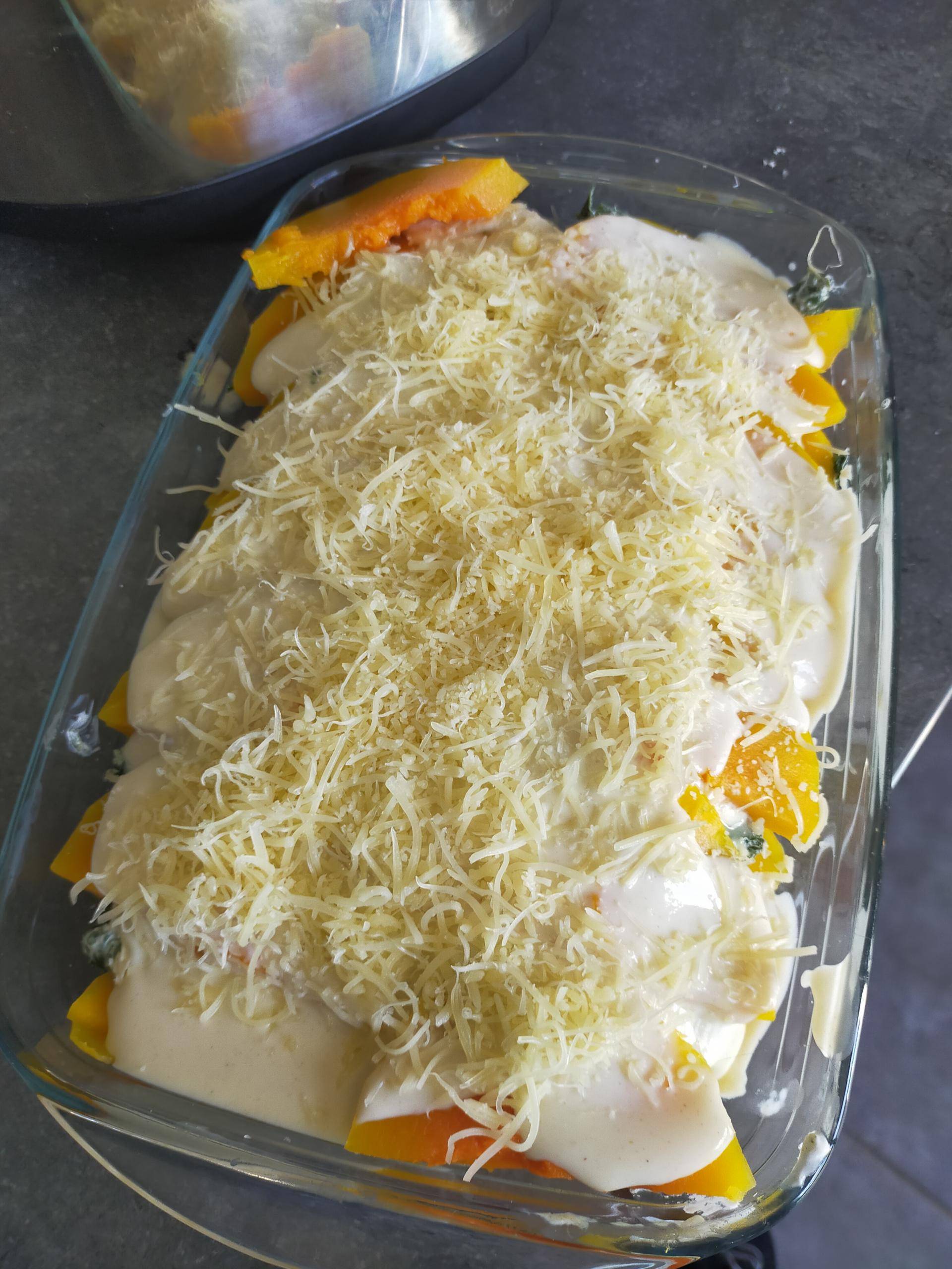Gratin de butternut, épinards et fromage de chèvre - Recette Companion Connect XL | Moulinex