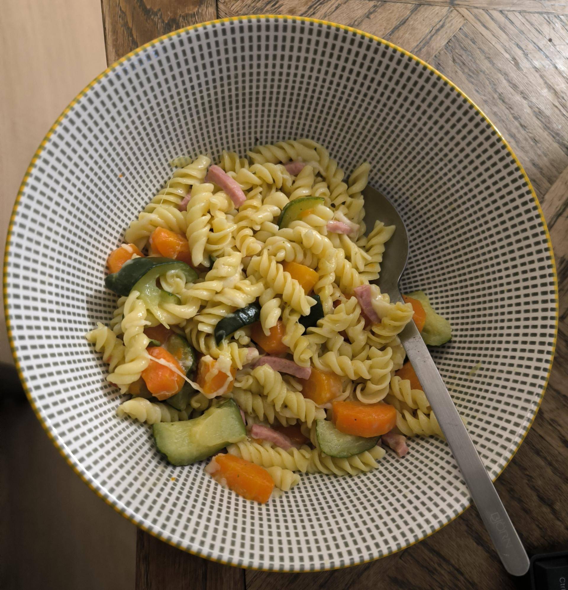 One pot pasta jambon courgettes carottes - Recette Cookeo | Moulinex