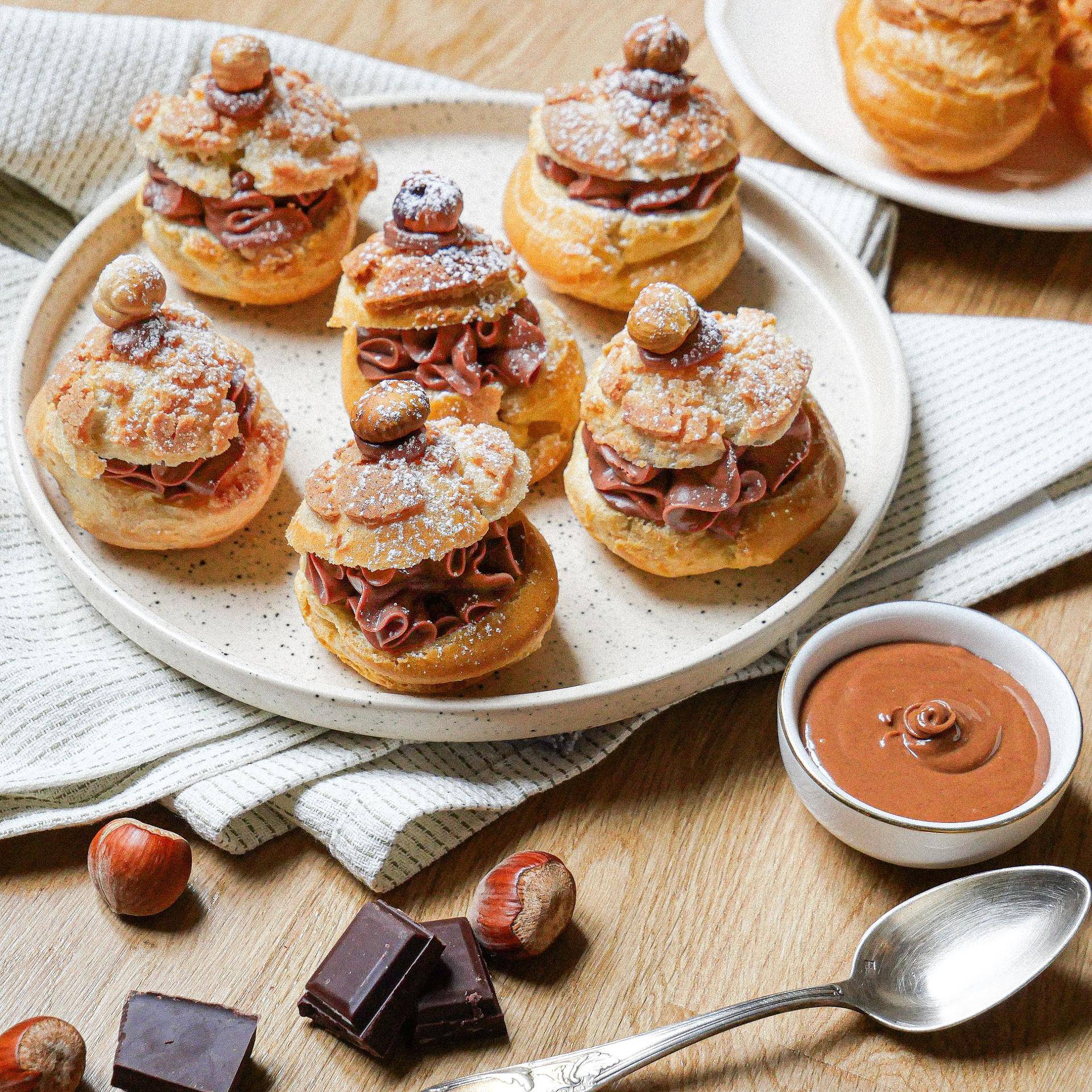 Choux ganache gianduja - Recette Companion Connect XL | Moulinex