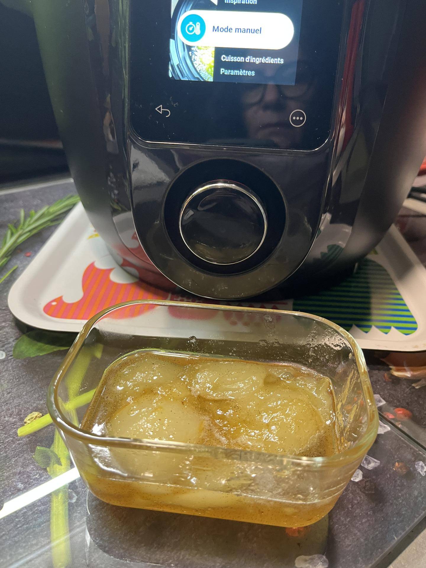 Poire au sirop et à la vanille - Recette Cookeo Infinity Autostir | Moulinex