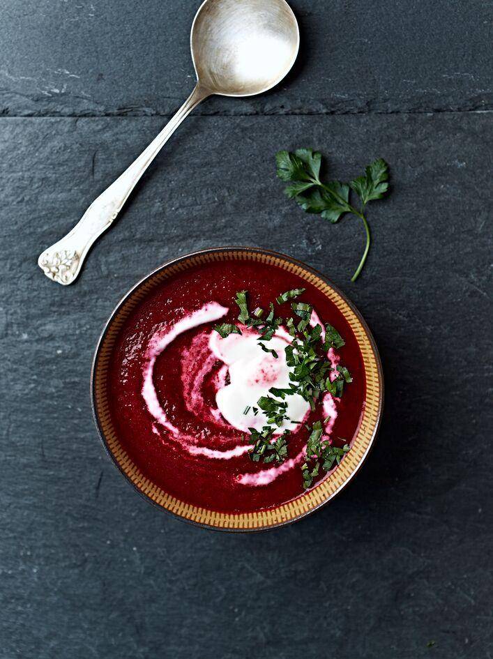 Crème de betterave à la Vache-qui-rit© - Recette Perfectmix Cook | Moulinex