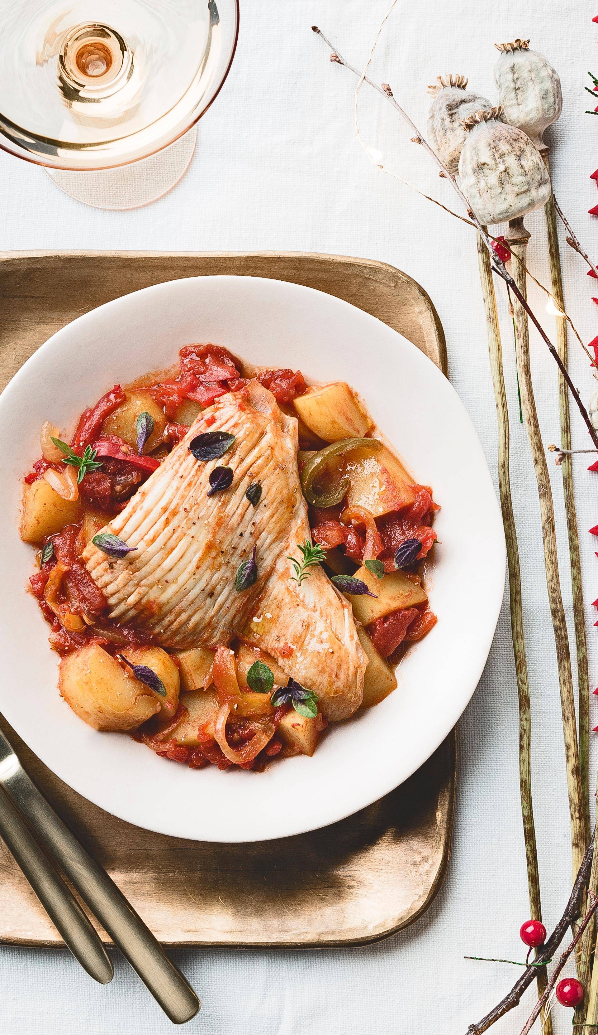 Goulash de raie au safran - Recette Cookeo | Moulinex