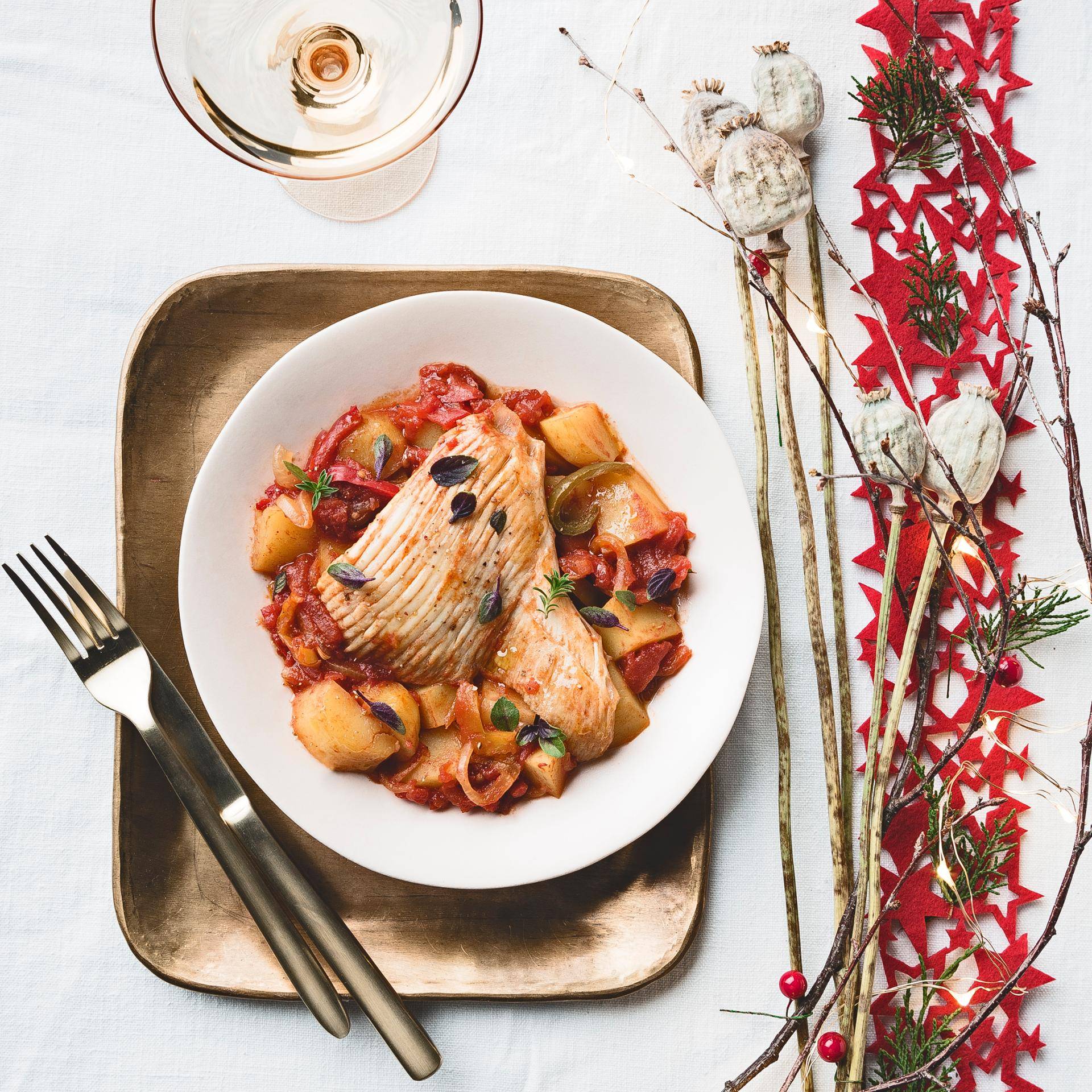 Goulash de raie au safran - Recette Cookeo | Moulinex