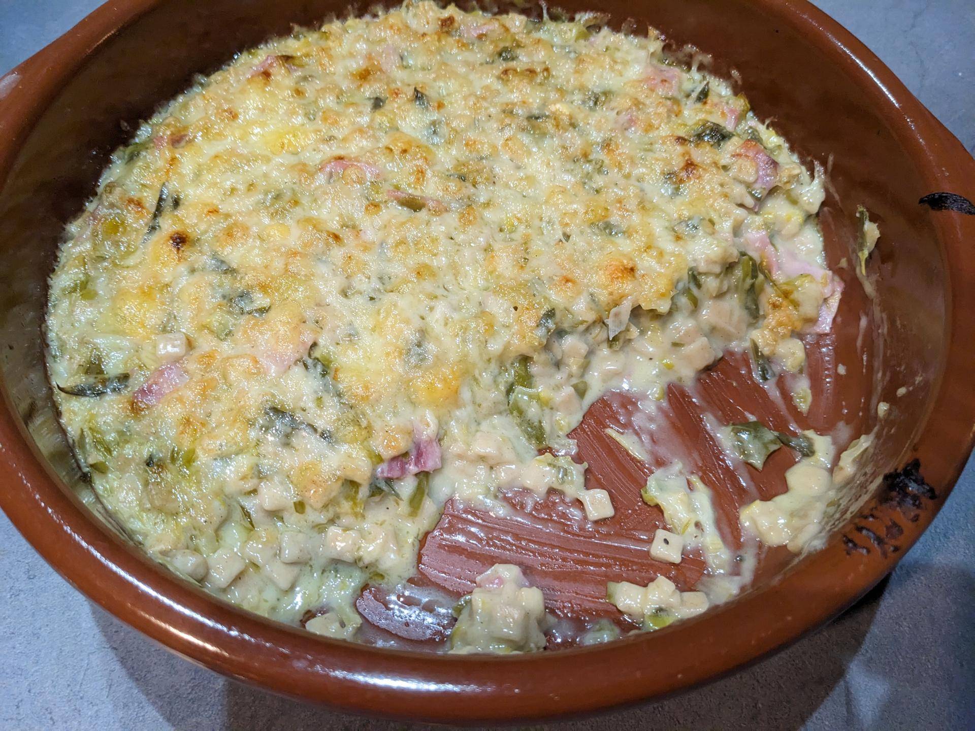 Crozets poireaux comté jambon - Recette Companion Connect | Moulinex