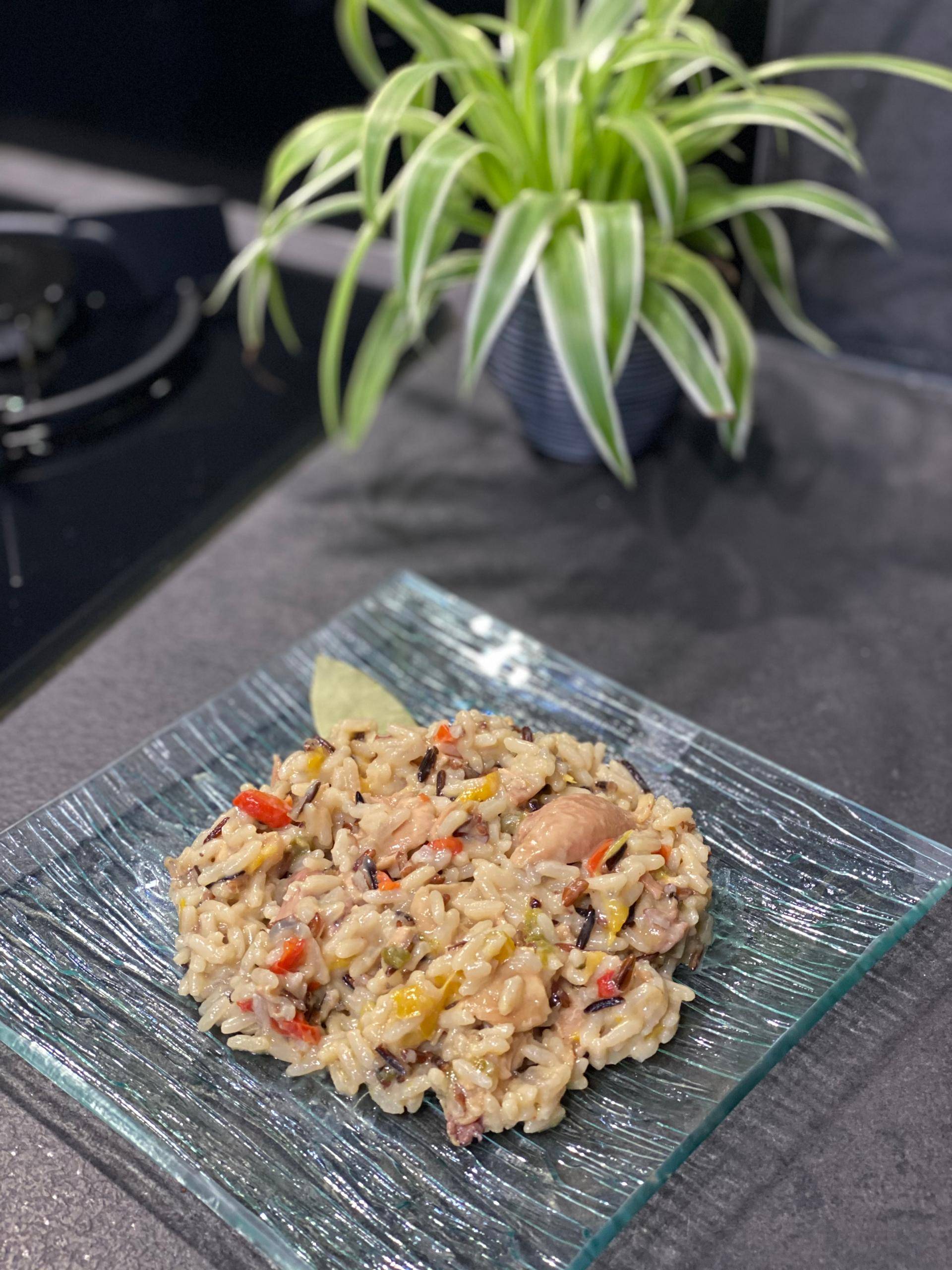 Poulet fumé, poivrons et 3 riz - Recette Cookeo | Moulinex