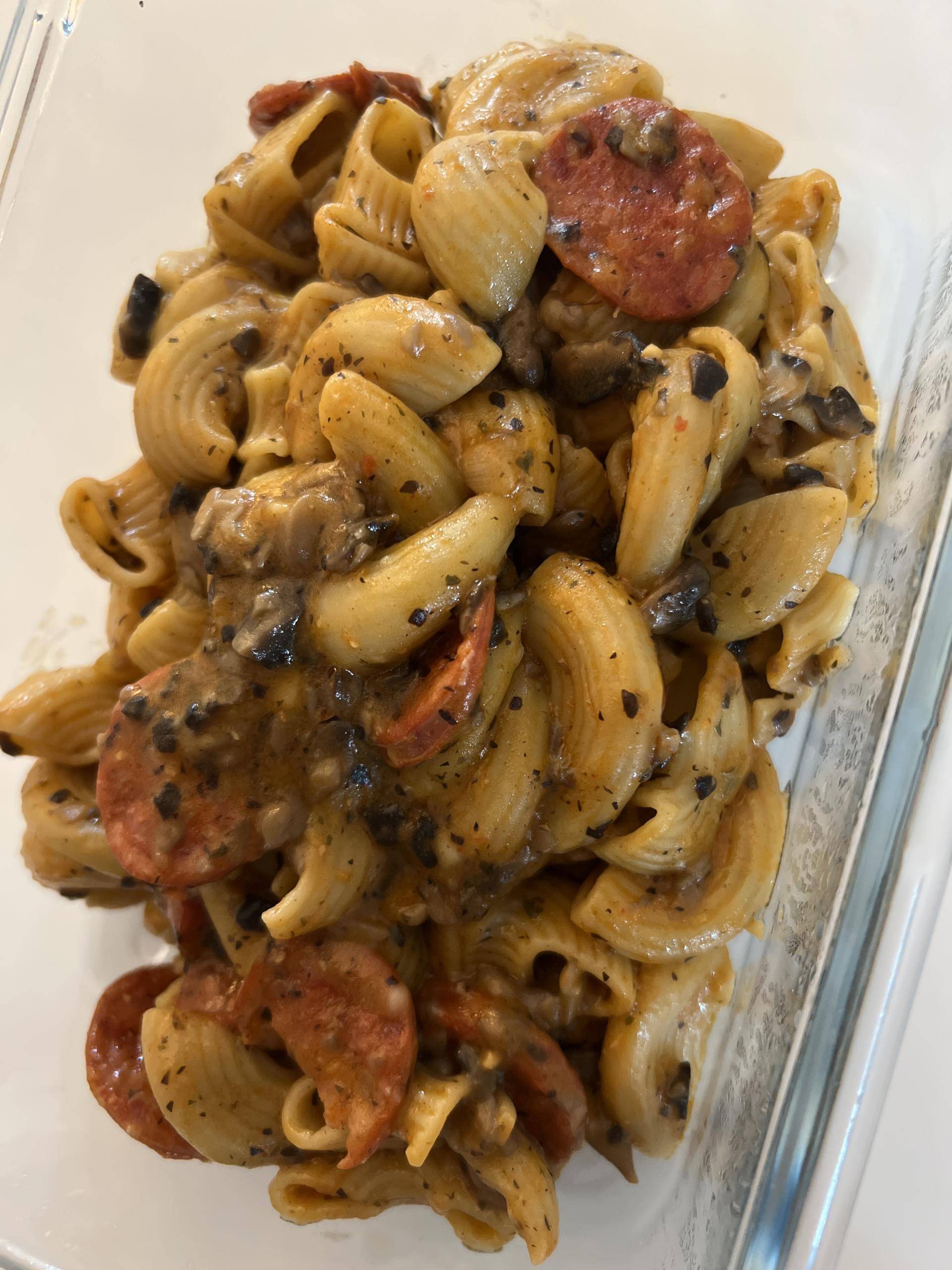 One Pot Pasta Chorizo Champignon - Recette Companion Connect XL | Moulinex