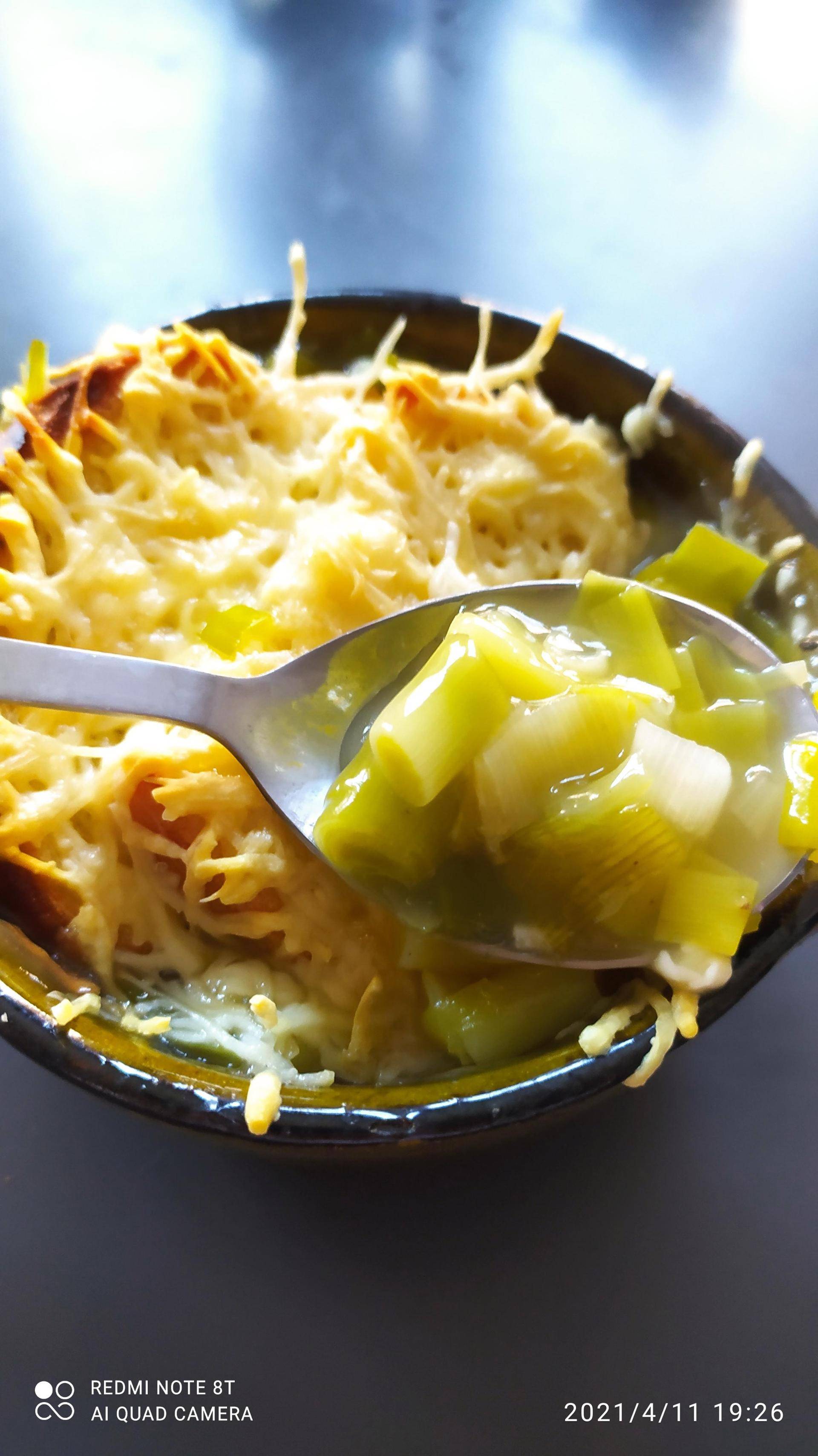 Soupe de poireaux gratinée - Recette Companion Connect XL | Moulinex