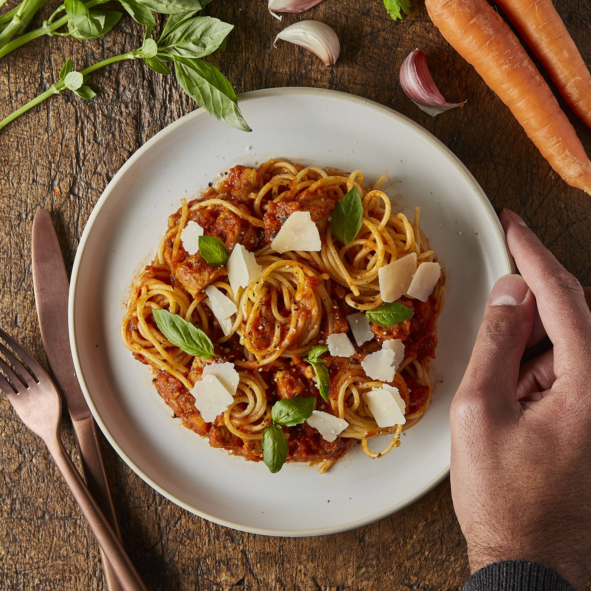 Sauce à spaghetti au tempeh - Recette Companion | Moulinex