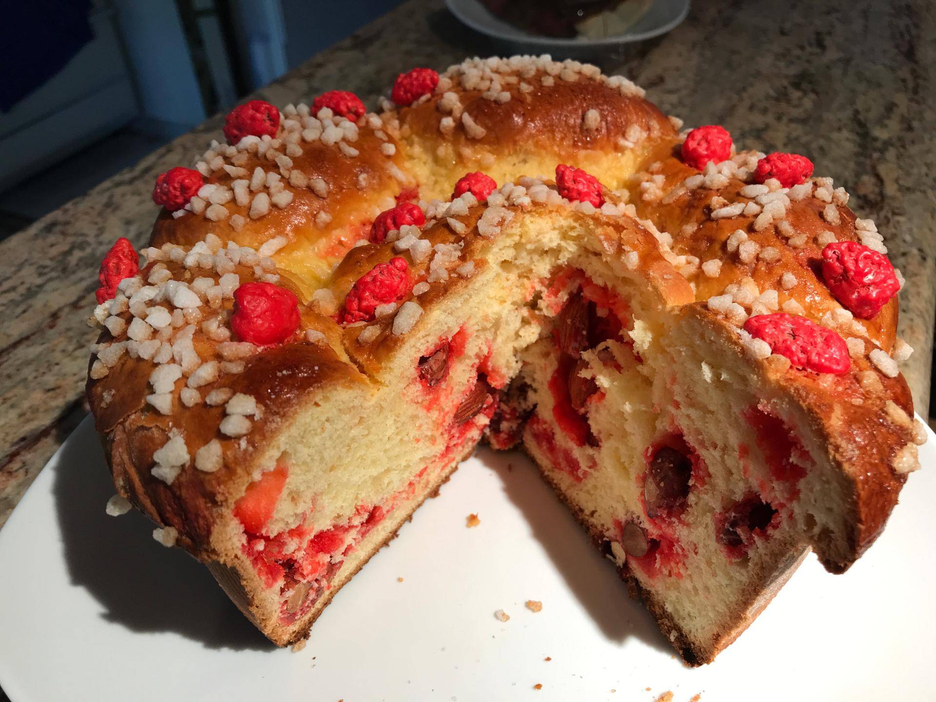 Brioche aux pralines roses (Saint Genix) - Recette Companion | Moulinex