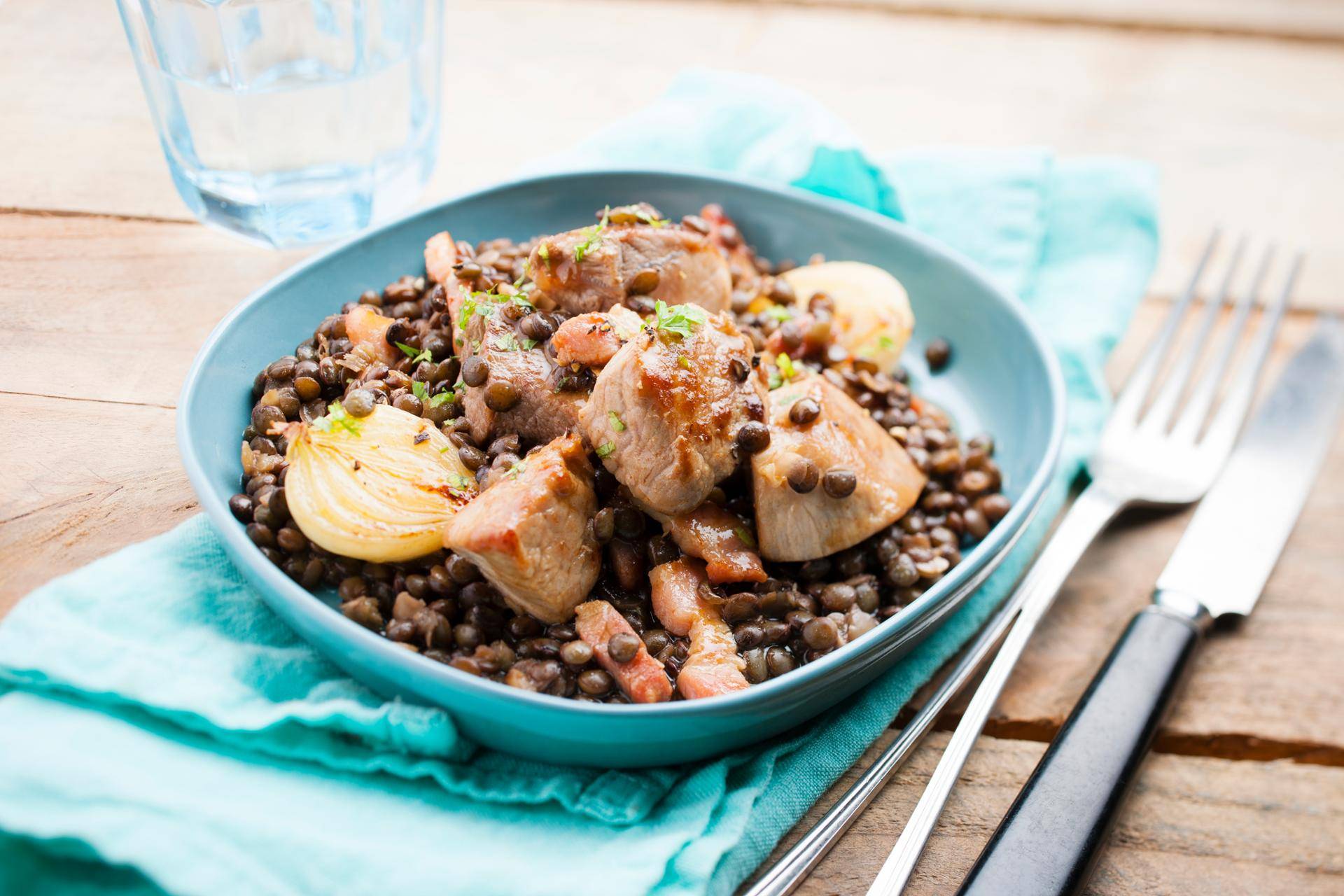Varkensvlees met linzen - Recette Cookeo | Moulinex